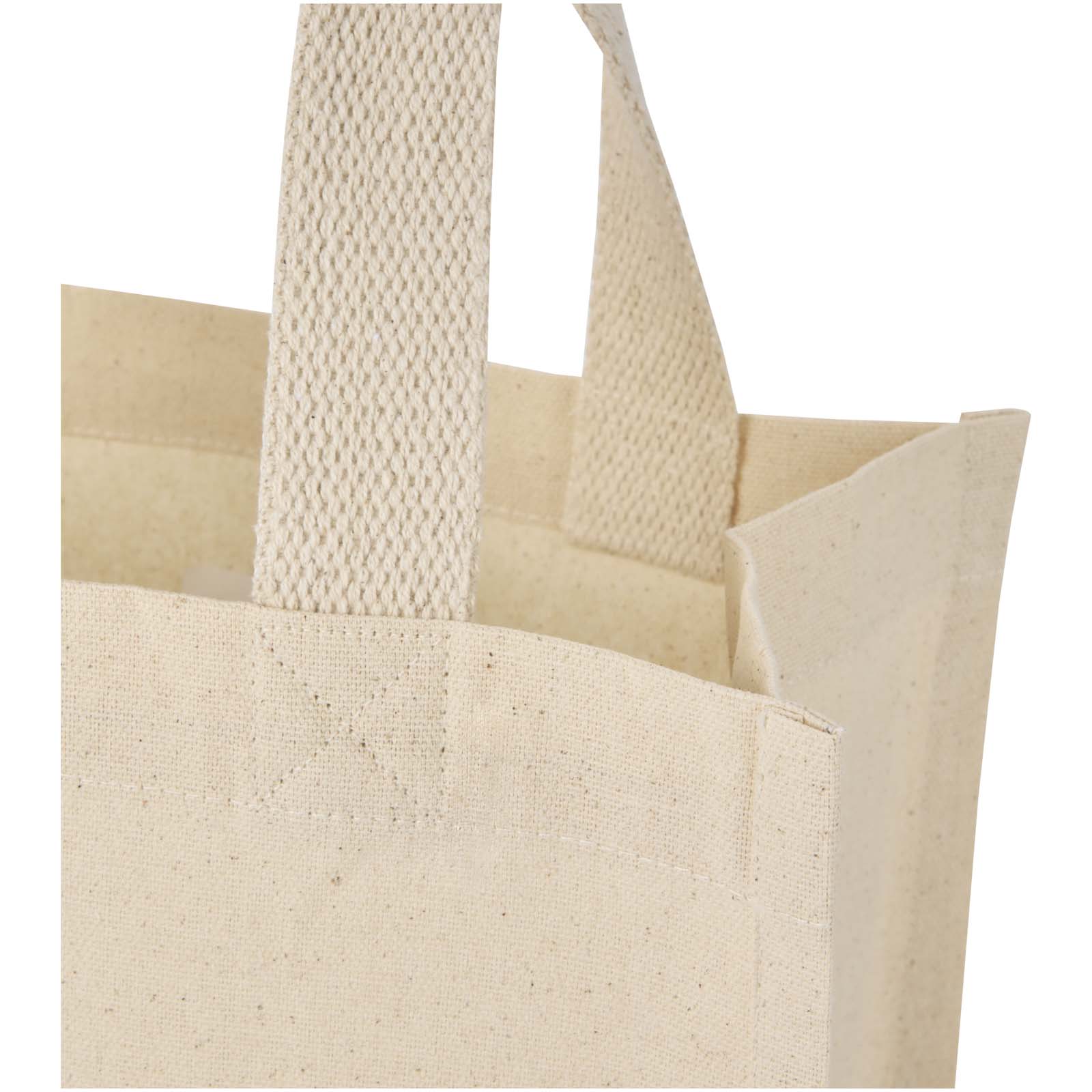 Mini sac shopping Odessa à soufflet en coton recyclé de 9 L et 220 g/m² certifié GRS