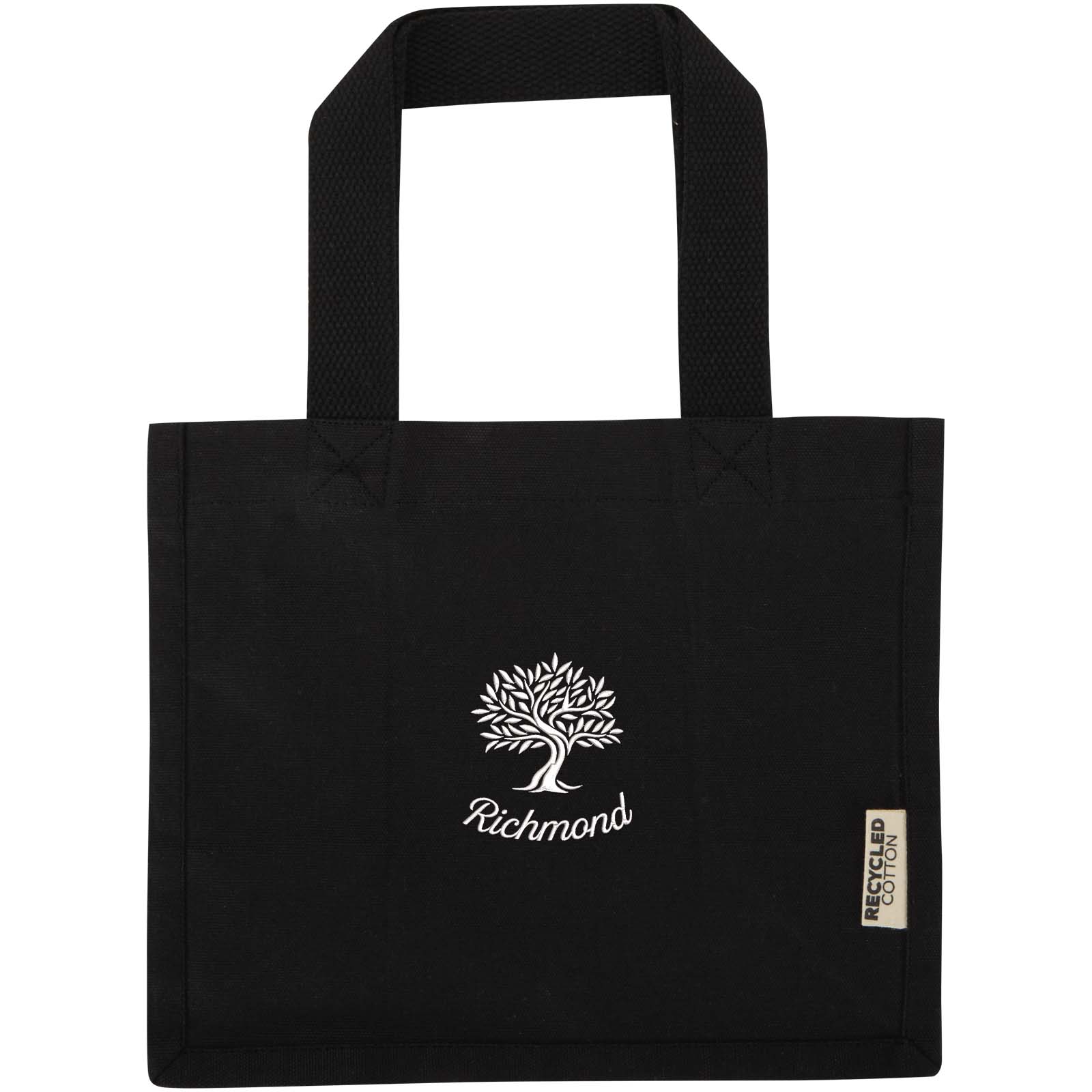 Mini sac shopping Odessa à soufflet en coton recyclé de 9 L et 220 g/m² certifié GRS