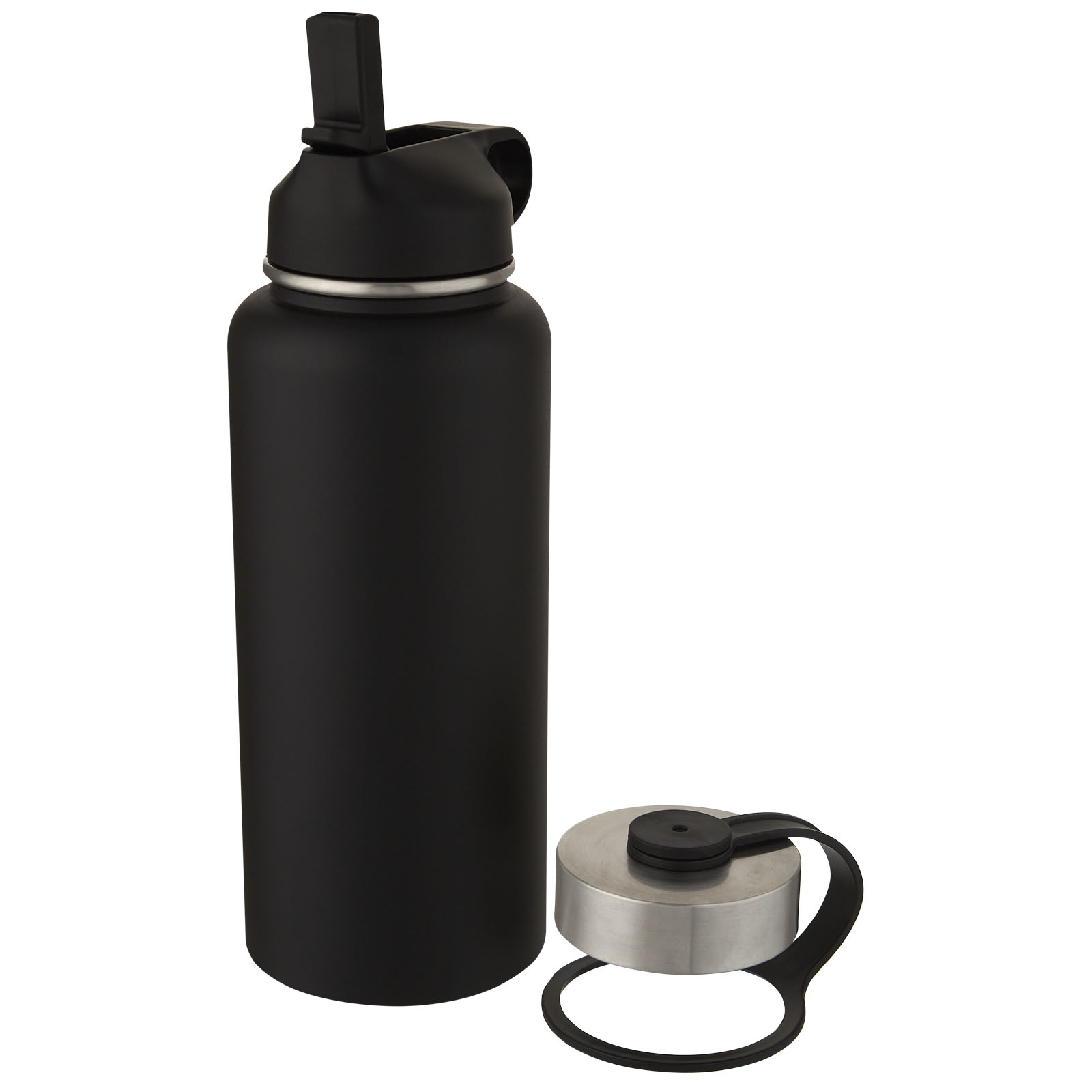 Bouteille de sport isotherme Supra 1 l avec couche de cuivre et 2 couvercles