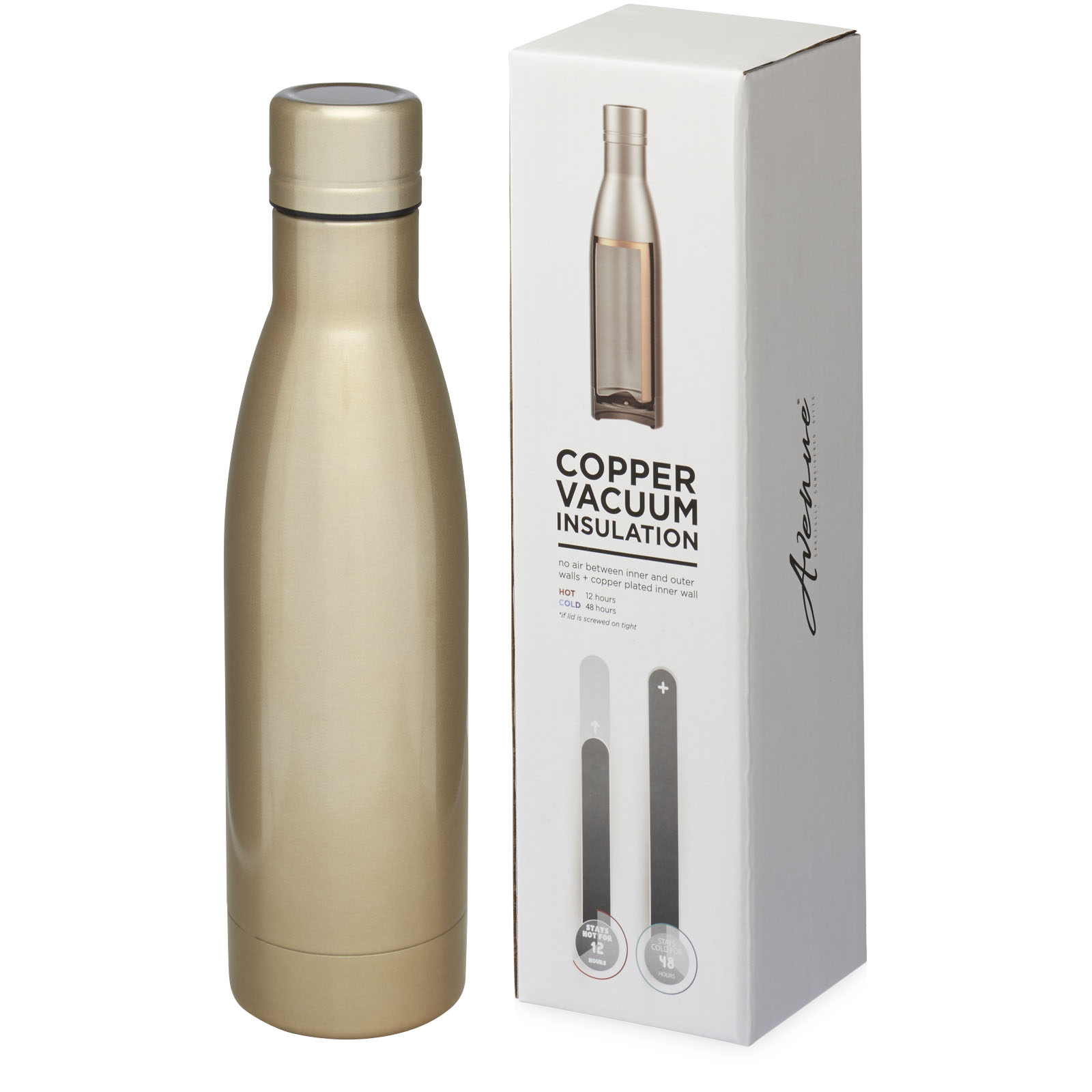 Bouteille isotherme Vasa sous vide avec couche de cuivre de 500 ml