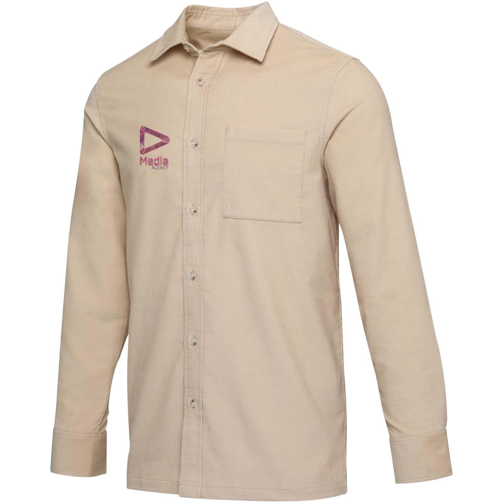 Elevate Chemise unisexe en velours côtelé de 252 g/m² Alum