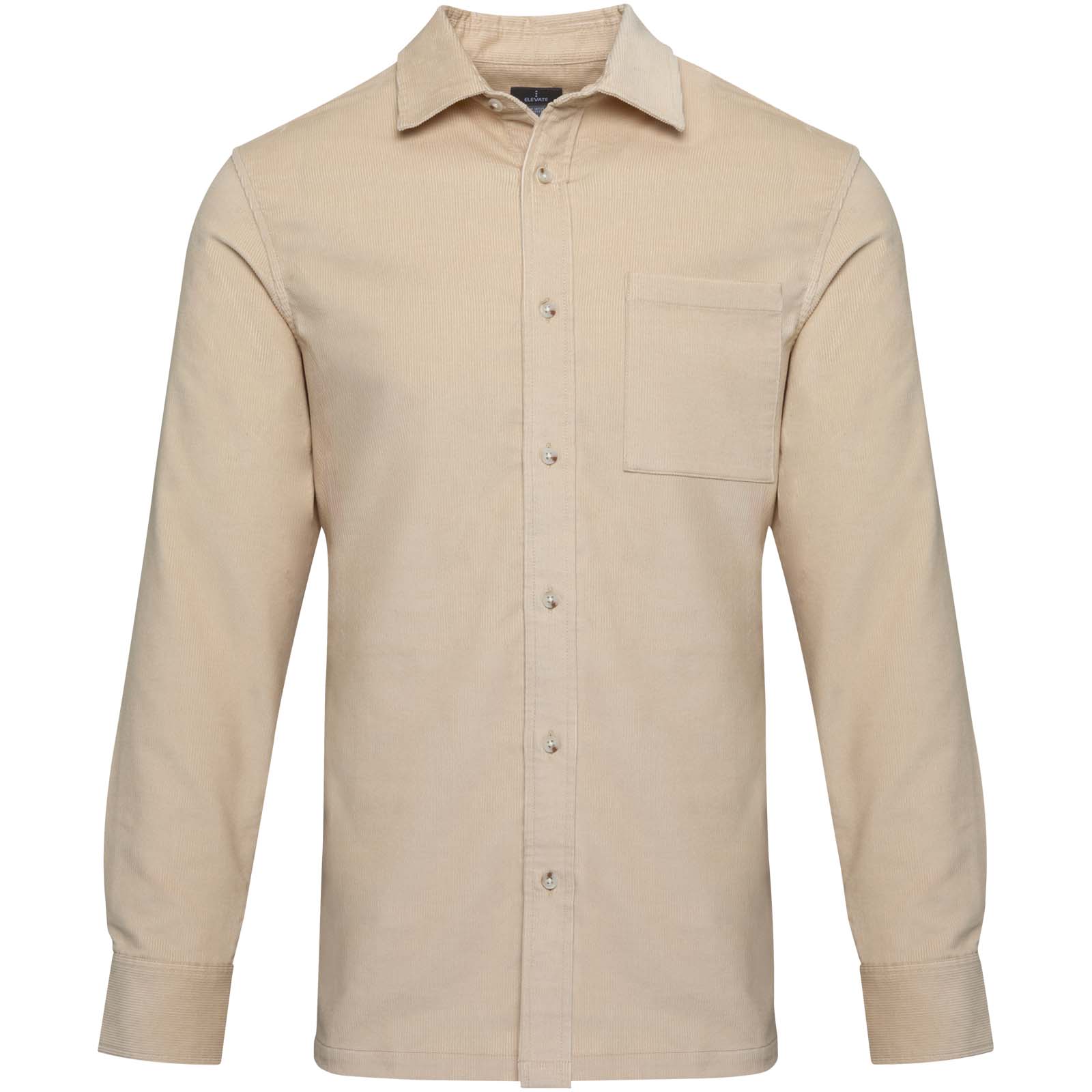 Elevate Chemise unisexe en velours côtelé de 252 g/m² Alum