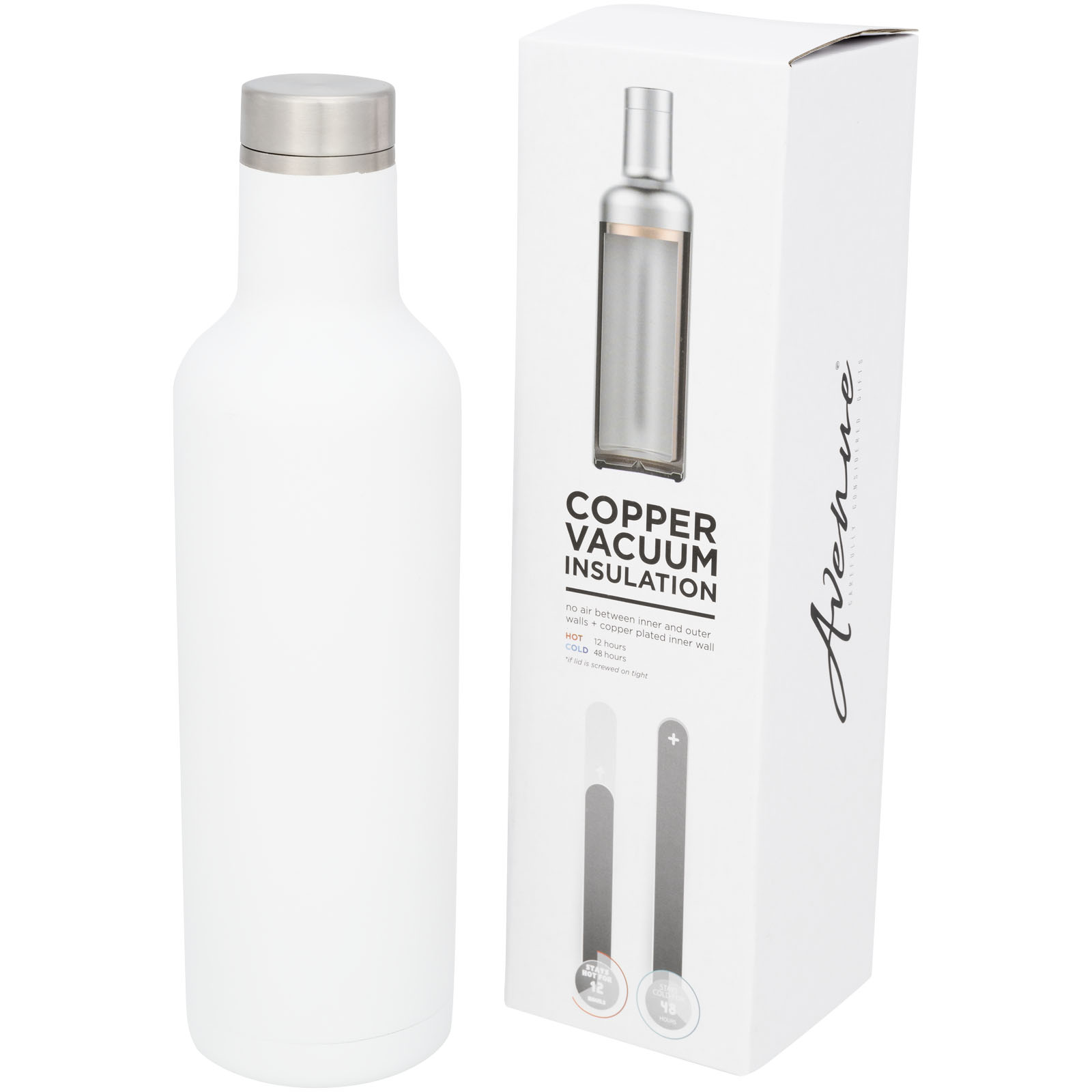Bouteille Pinto avec isolation par le vide et couche de cuivre 750ml