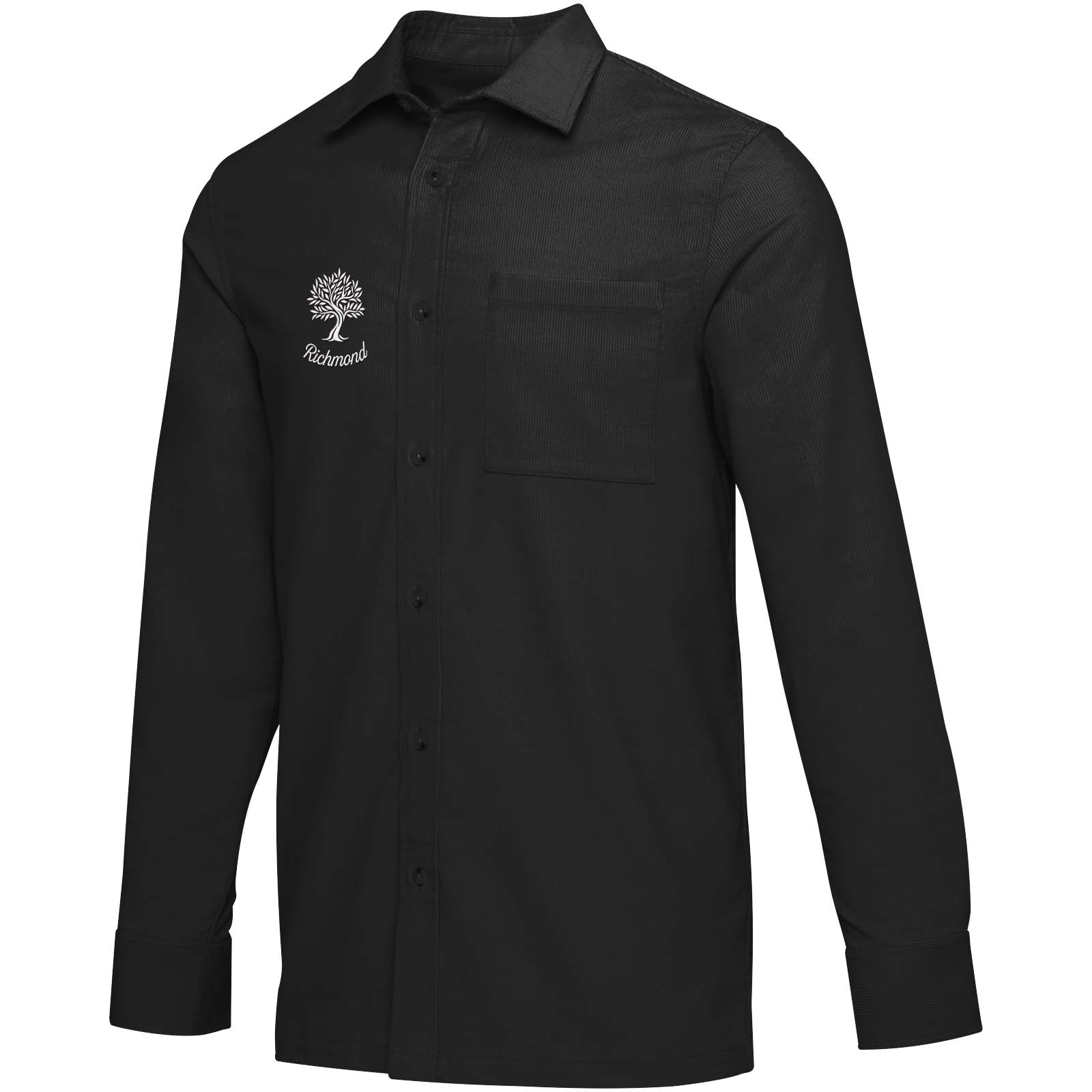 Elevate Chemise unisexe en velours côtelé de 252 g/m² Alum