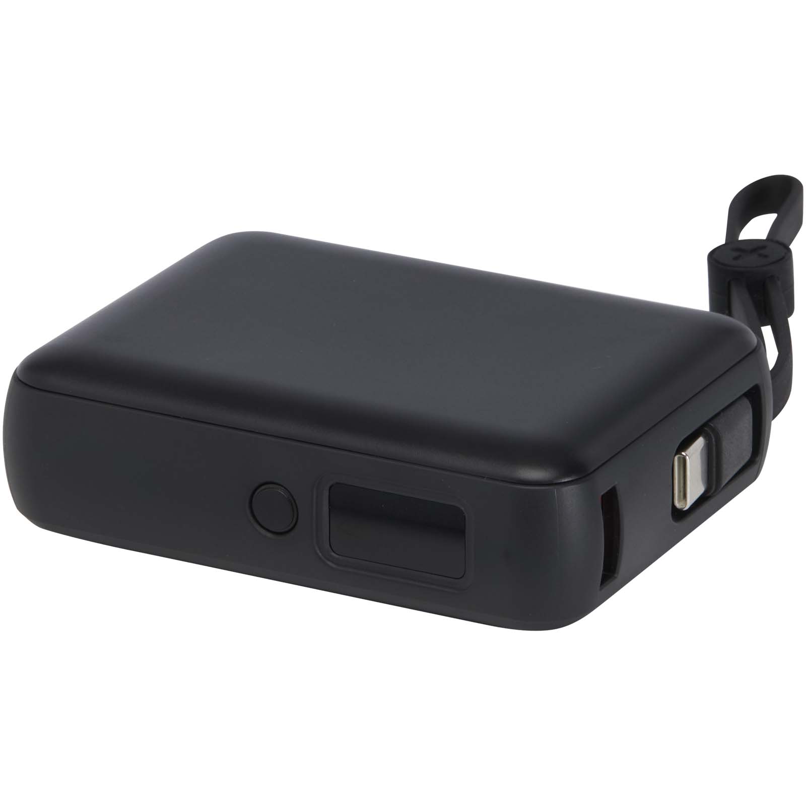 Batterie externe Acrux de 10 000 mAh et 35 W pour tablette avec câble Type-C intégré - fabriquée en plastique recyclé