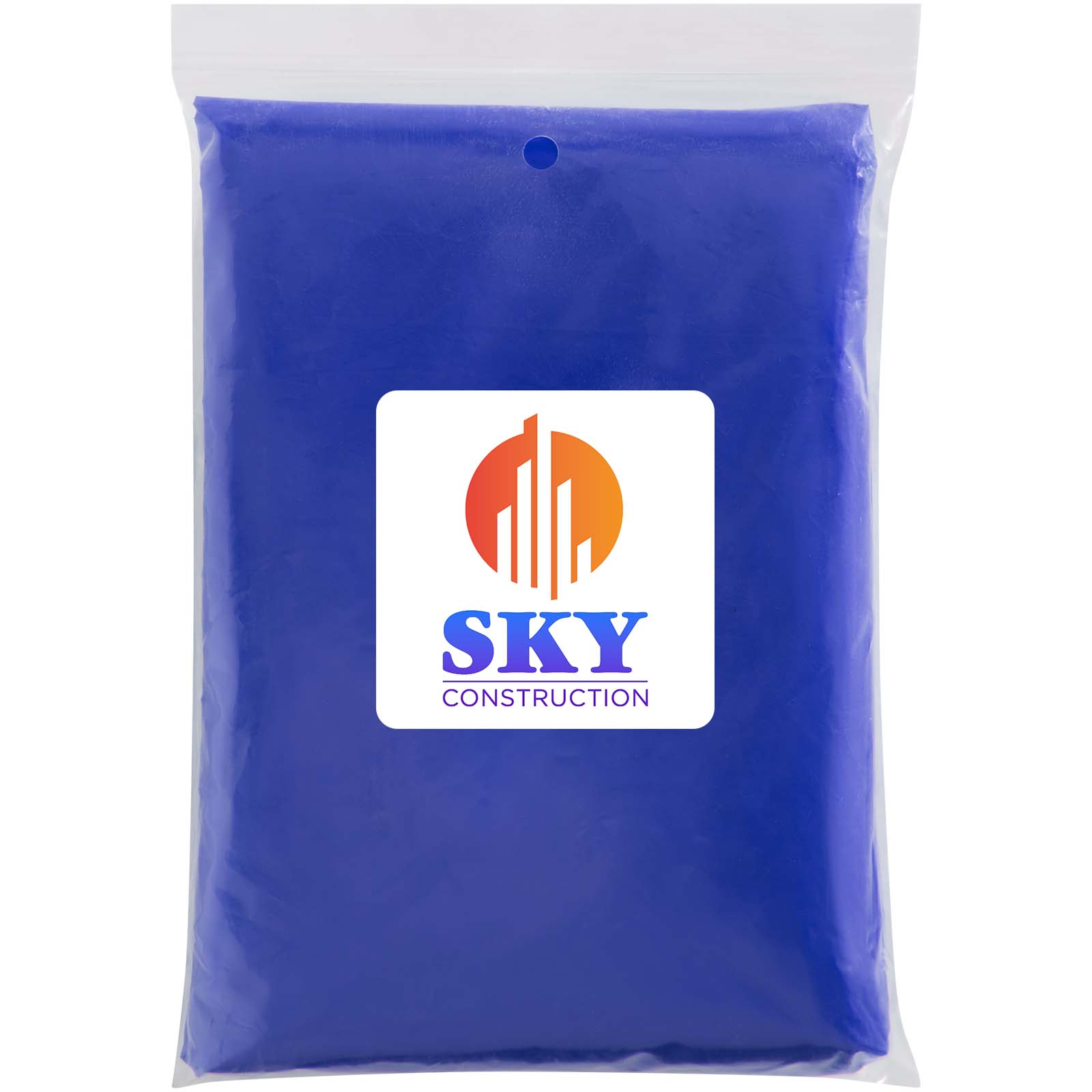 Poncho jetable pour la pluie Mayan recyclé certifié GRS avec pochette de rangement