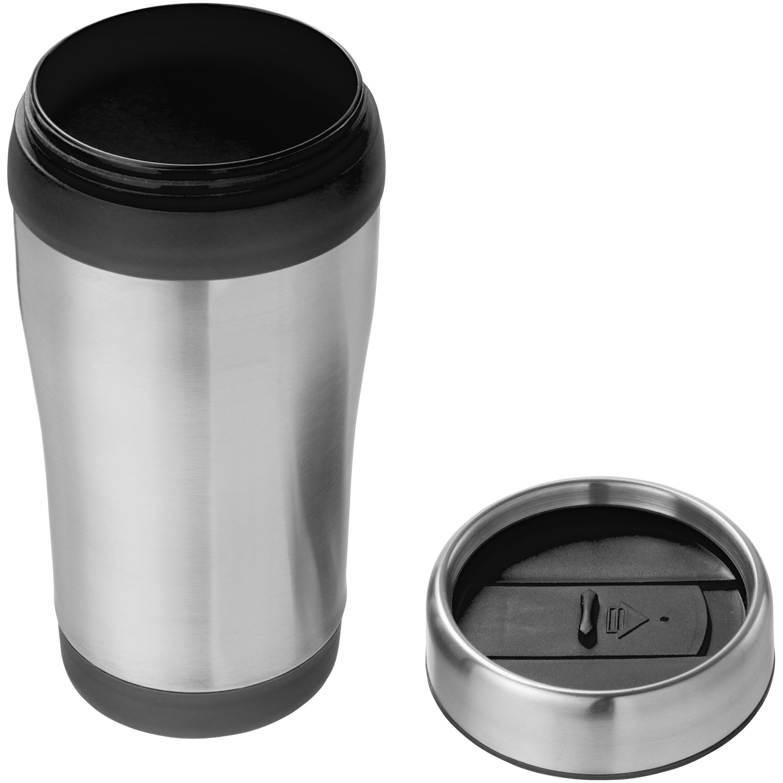 Gobelet avec isolation Elwood de 410 ml en acier inoxydable recyclé certifié RCS