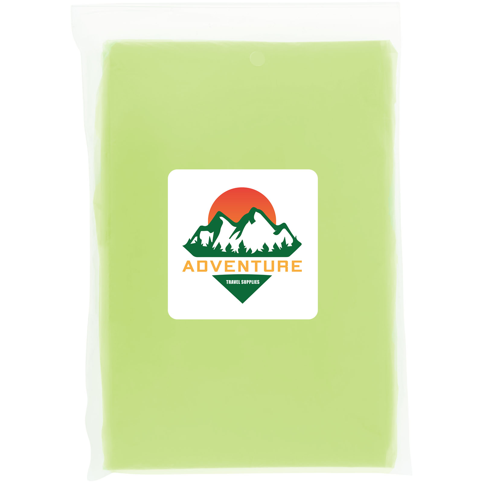 Poncho jetable pour la pluie Mayan recyclé certifié GRS avec pochette de rangement