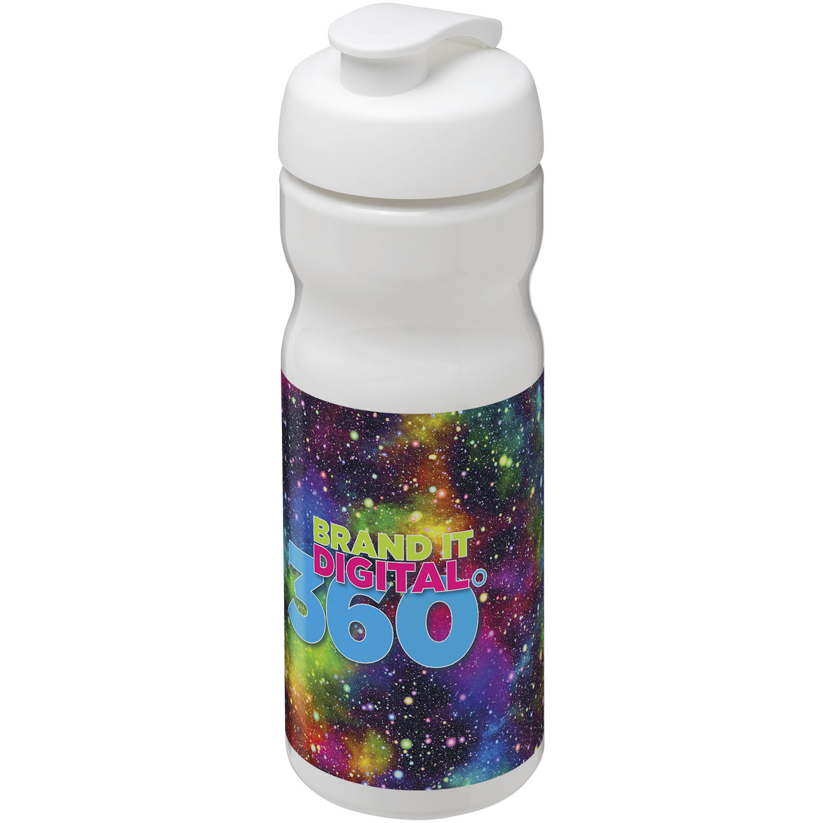 Bouteille de sport H2O Active® Base 650ml avec couvercle à clapet