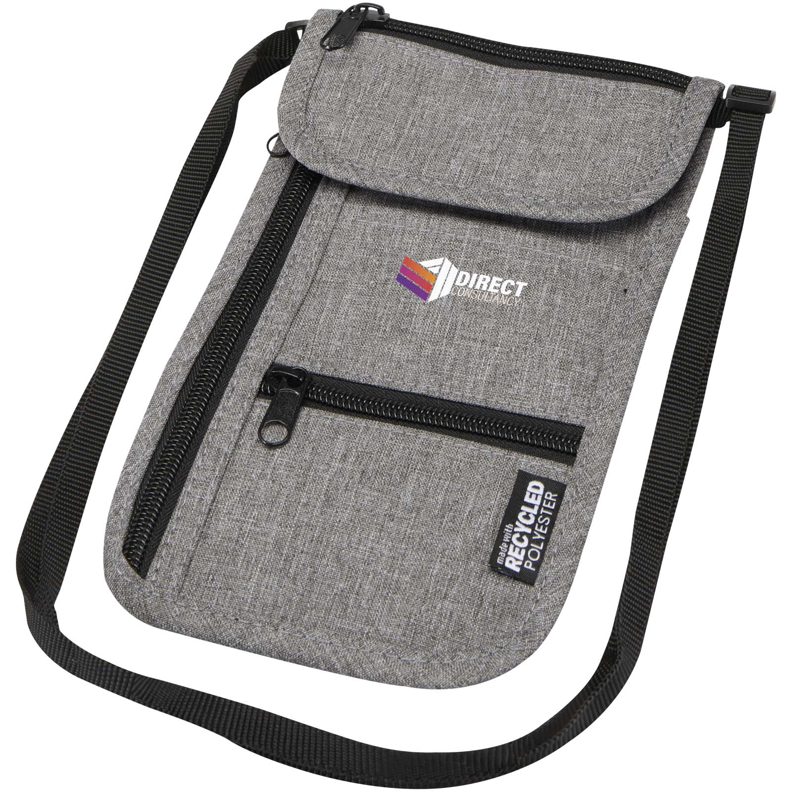 Pochette de voyage intelligente Ross recyclée et certifiée GRS