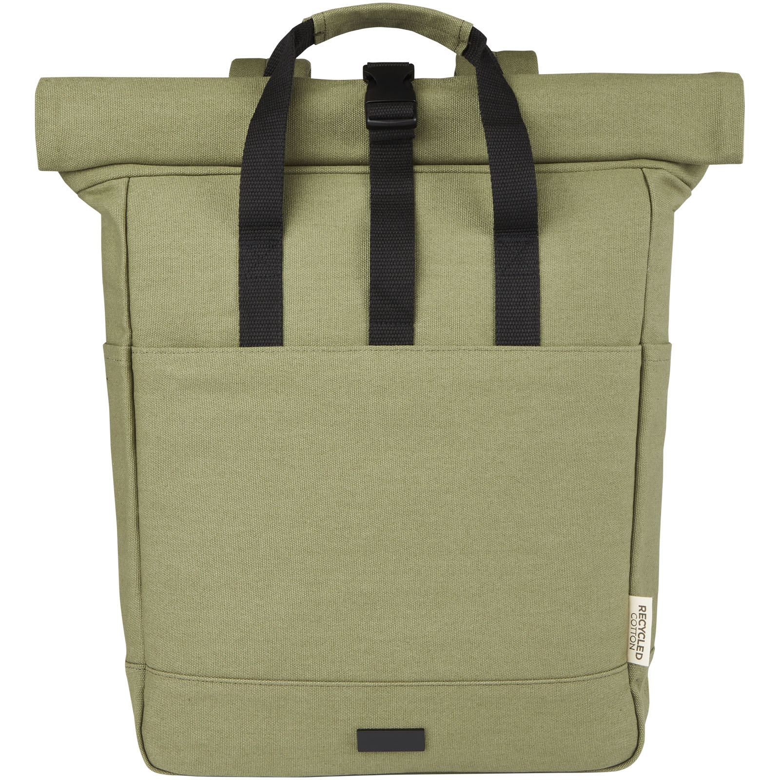Sac à dos pour ordinateur portable Joey de 15 L en toile recyclée GRS 15 pouces avec dessus enroulable