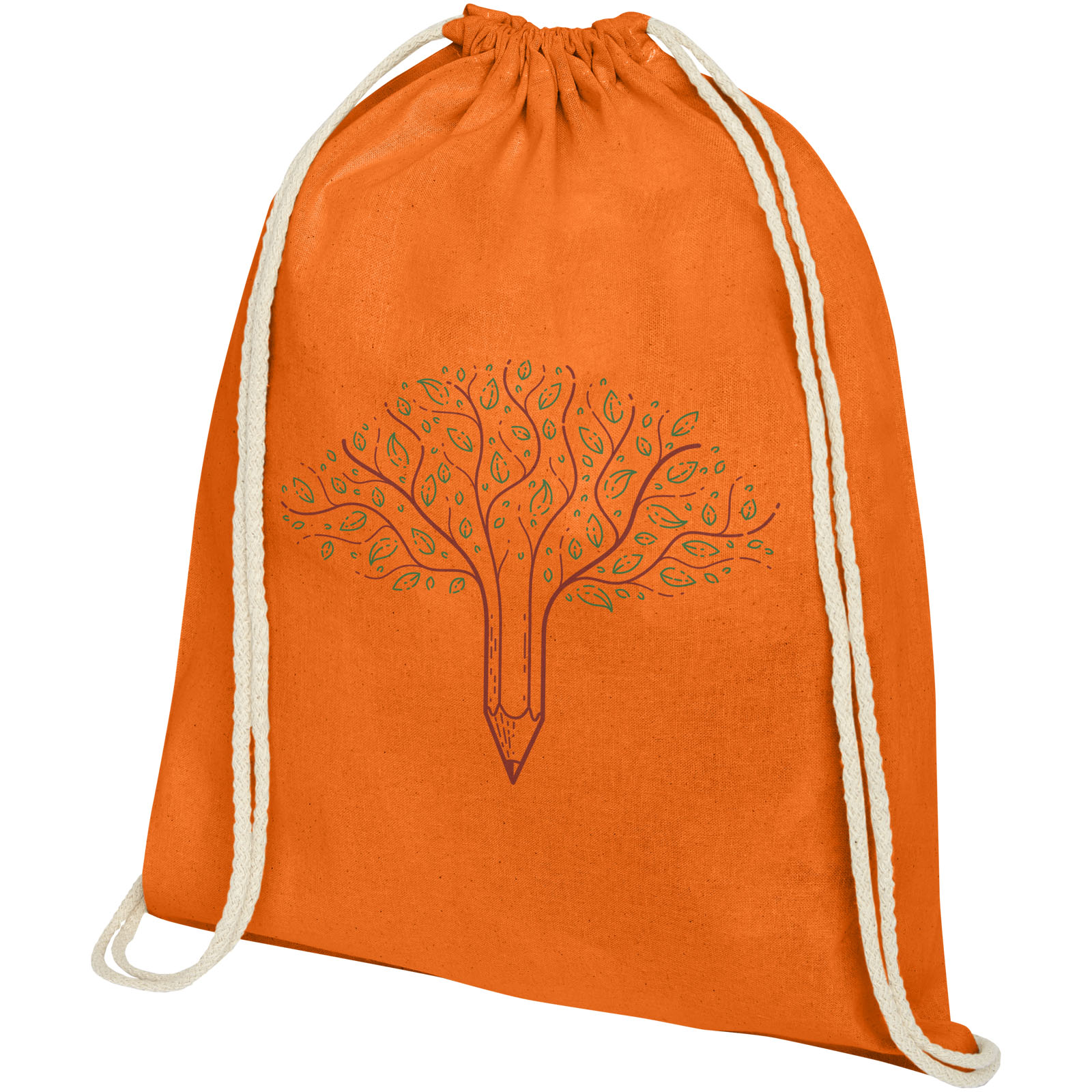 Sac à dos Oregon en coton de 140 g/m² avec cordon de serrage 5L