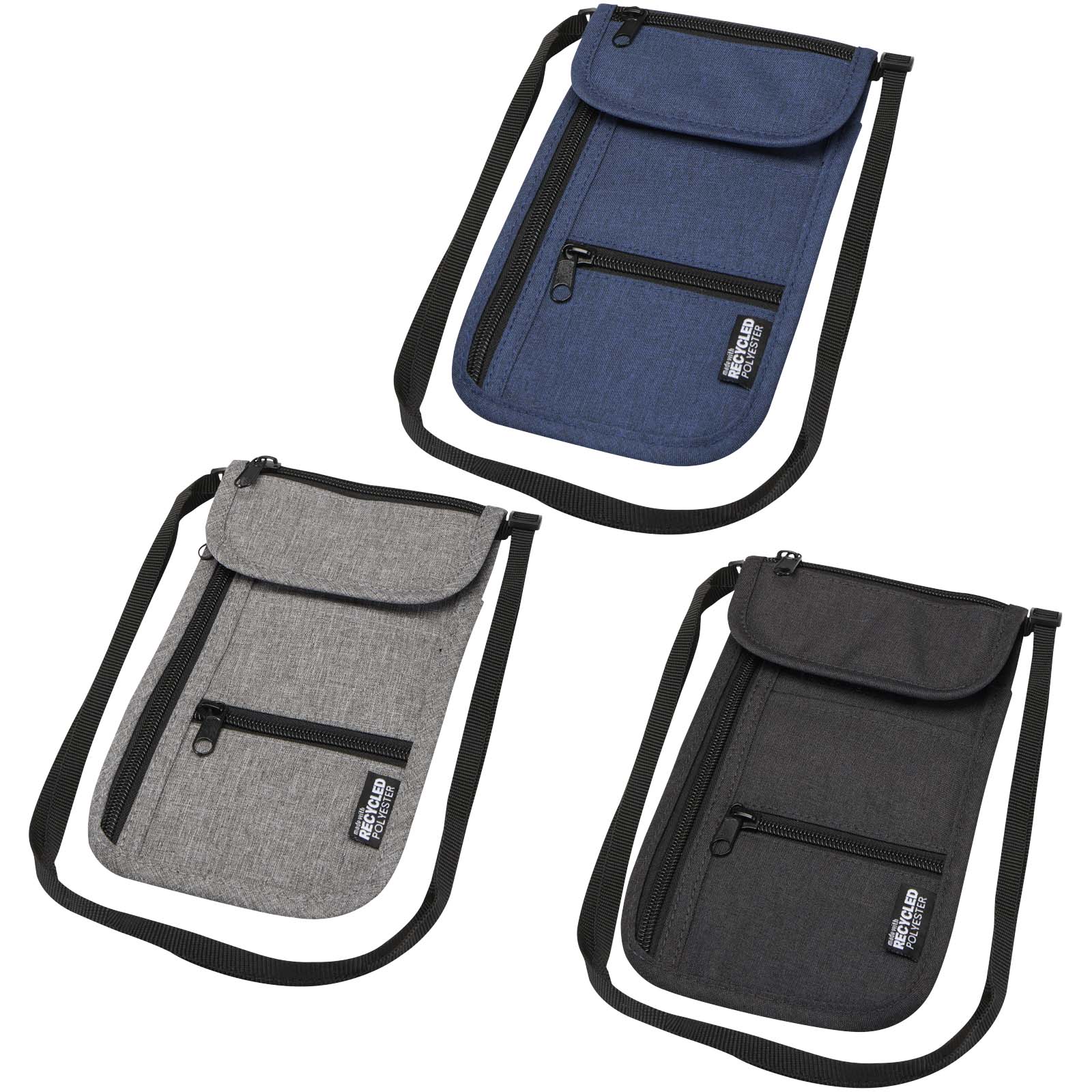 Pochette de voyage intelligente Ross recyclée et certifiée GRS