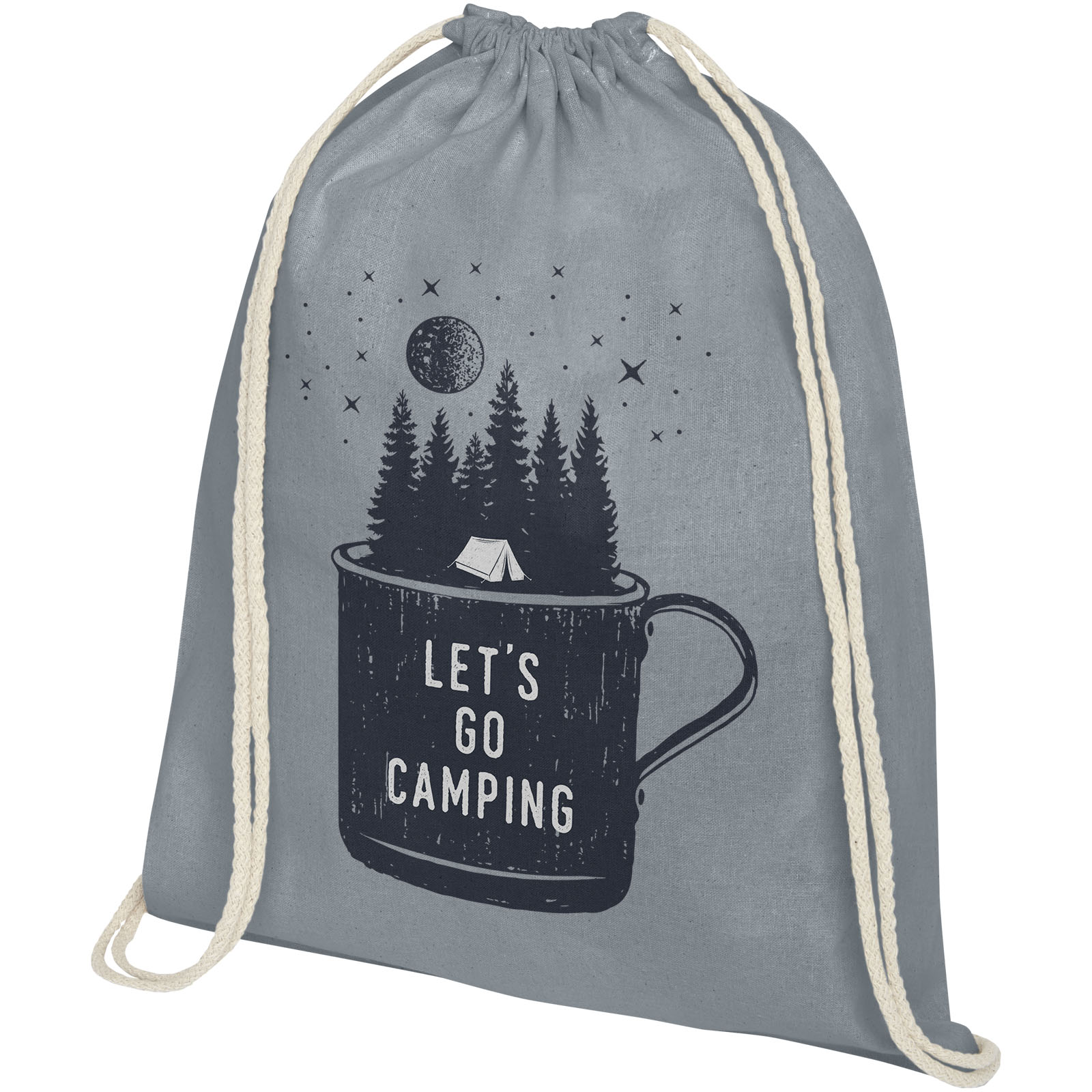 Sac à dos Oregon en coton de 140 g/m² avec cordon de serrage 5L
