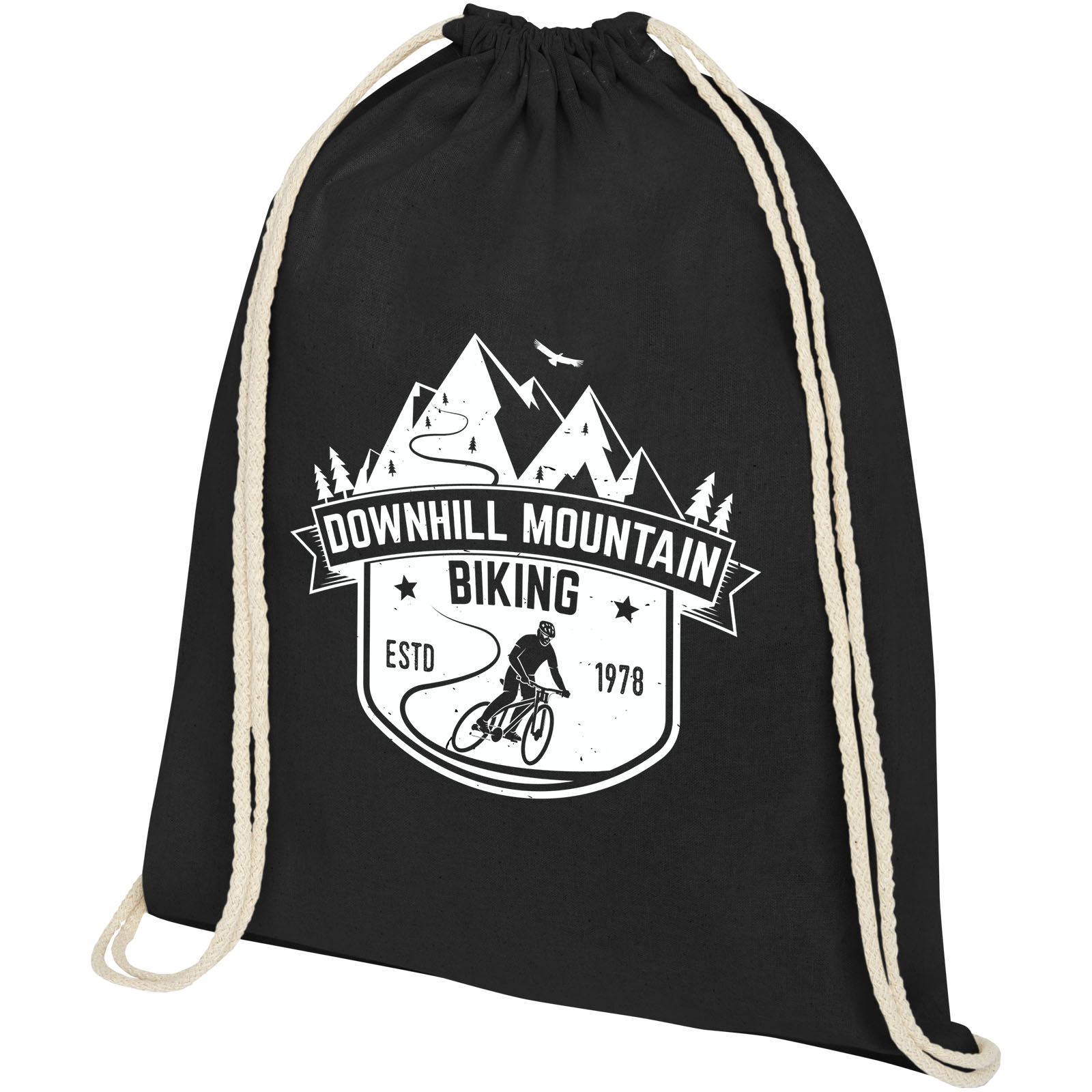 Sac à dos Oregon en coton de 140 g/m² avec cordon de serrage 5L