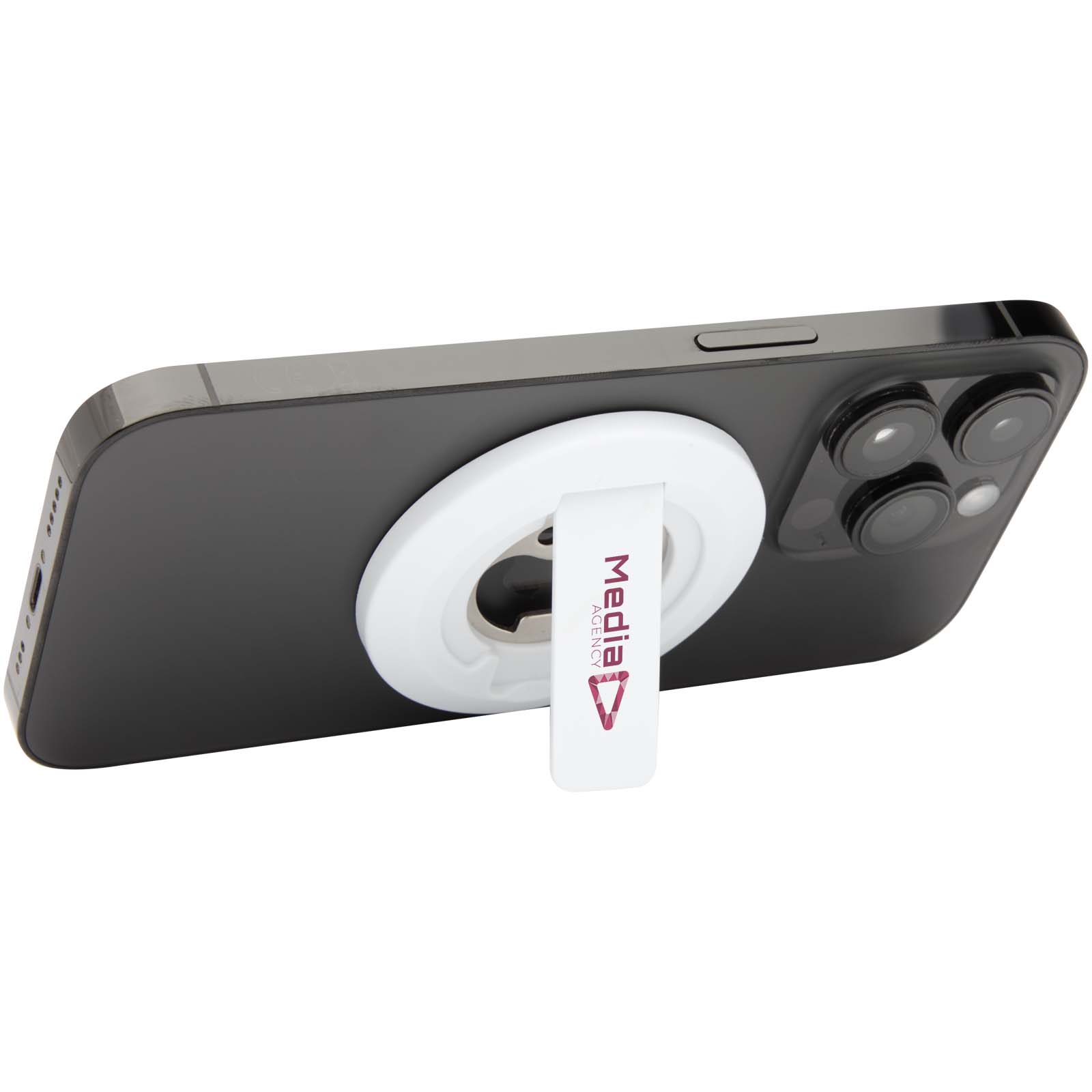 Support de téléphone magnétique Ain en plastique recyclé avec décapsuleur