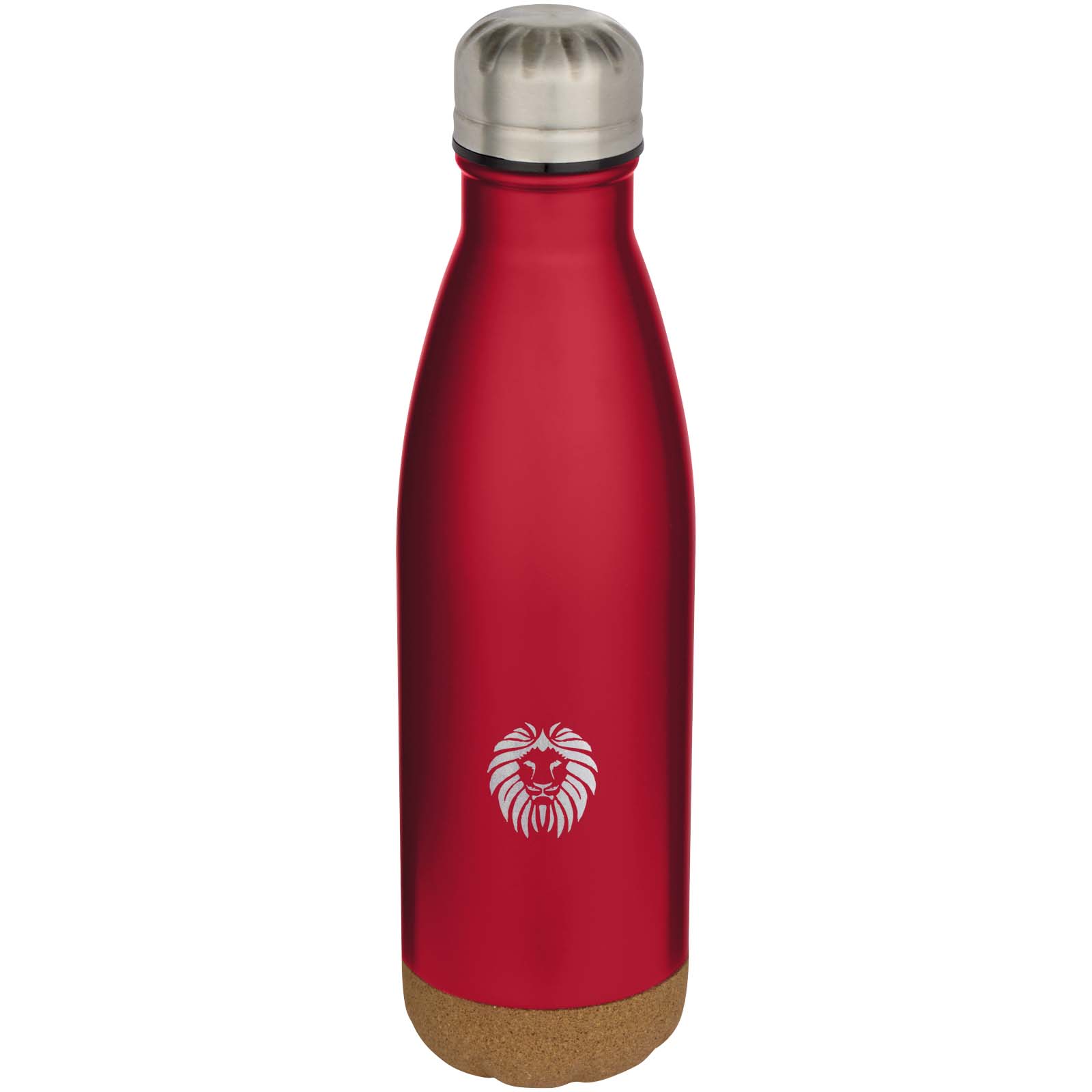 Bouteille d’eau Cove de 500 ml en acier inoxydable isolée sous vide et à double paroi avec détails en liège
