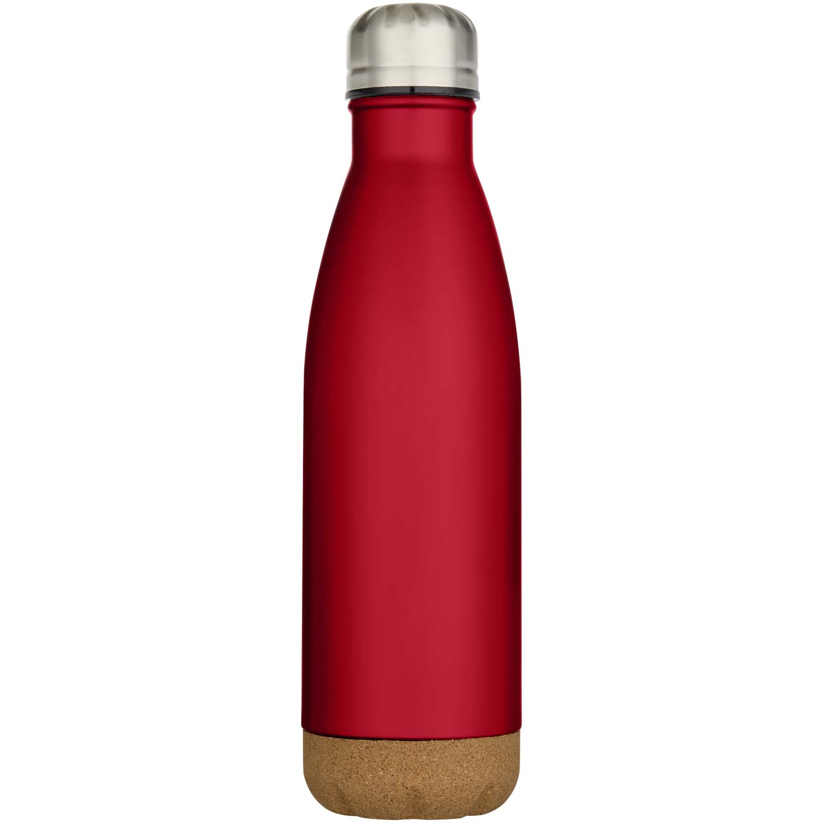 Bouteille d’eau Cove de 500 ml en acier inoxydable isolée sous vide et à double paroi avec détails en liège