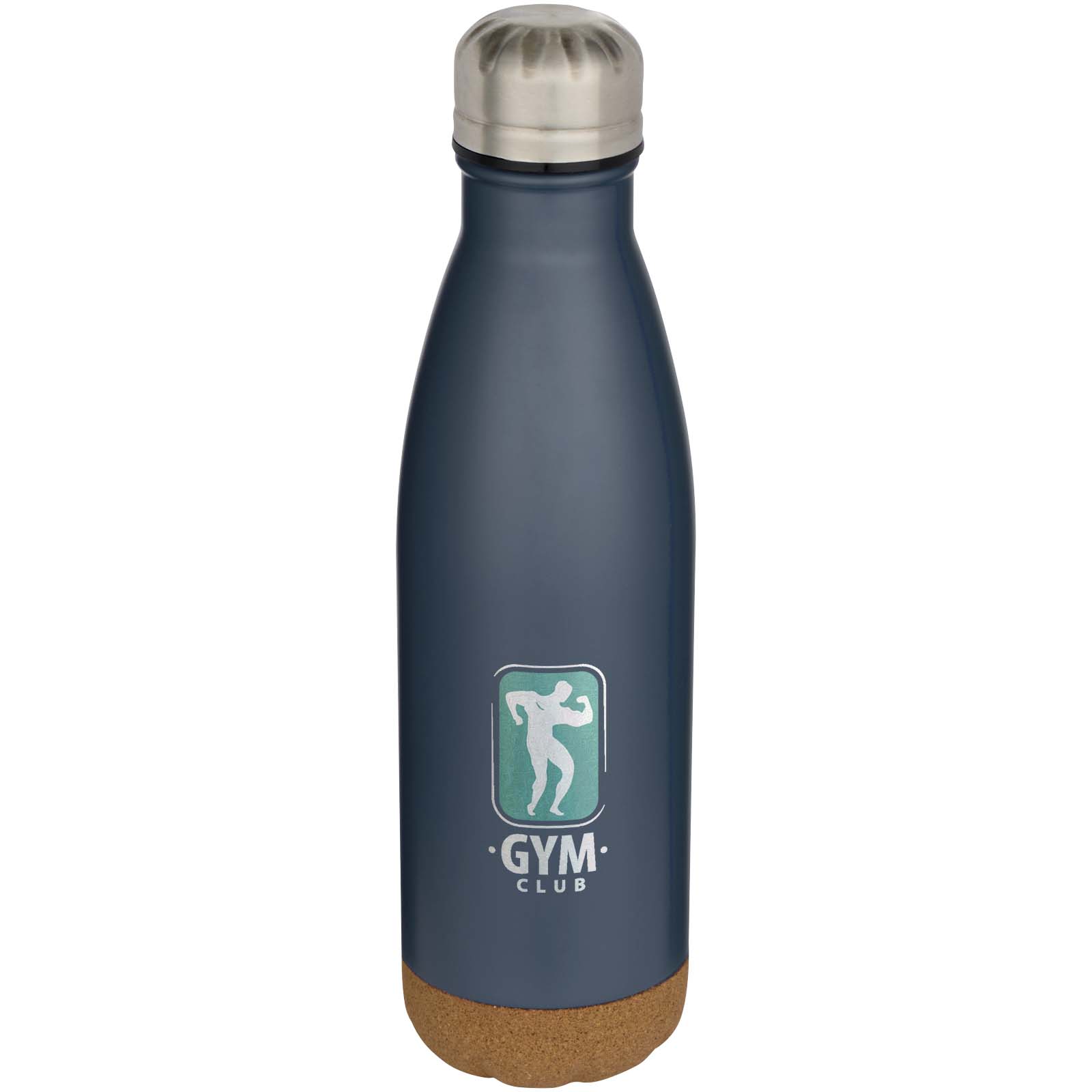 Bouteille d’eau Cove de 500 ml en acier inoxydable isolée sous vide et à double paroi avec détails en liège