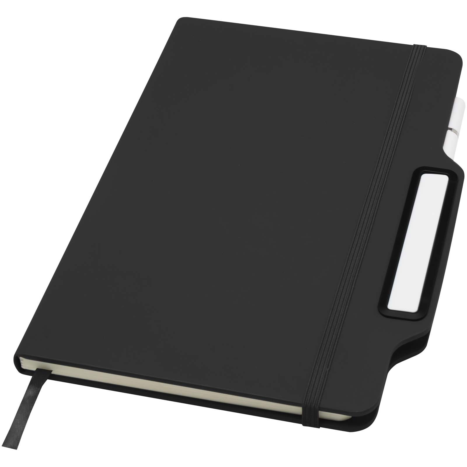 Carnet à couverture rigide Nexus A5 avec stylo et crayon (encre noire)
