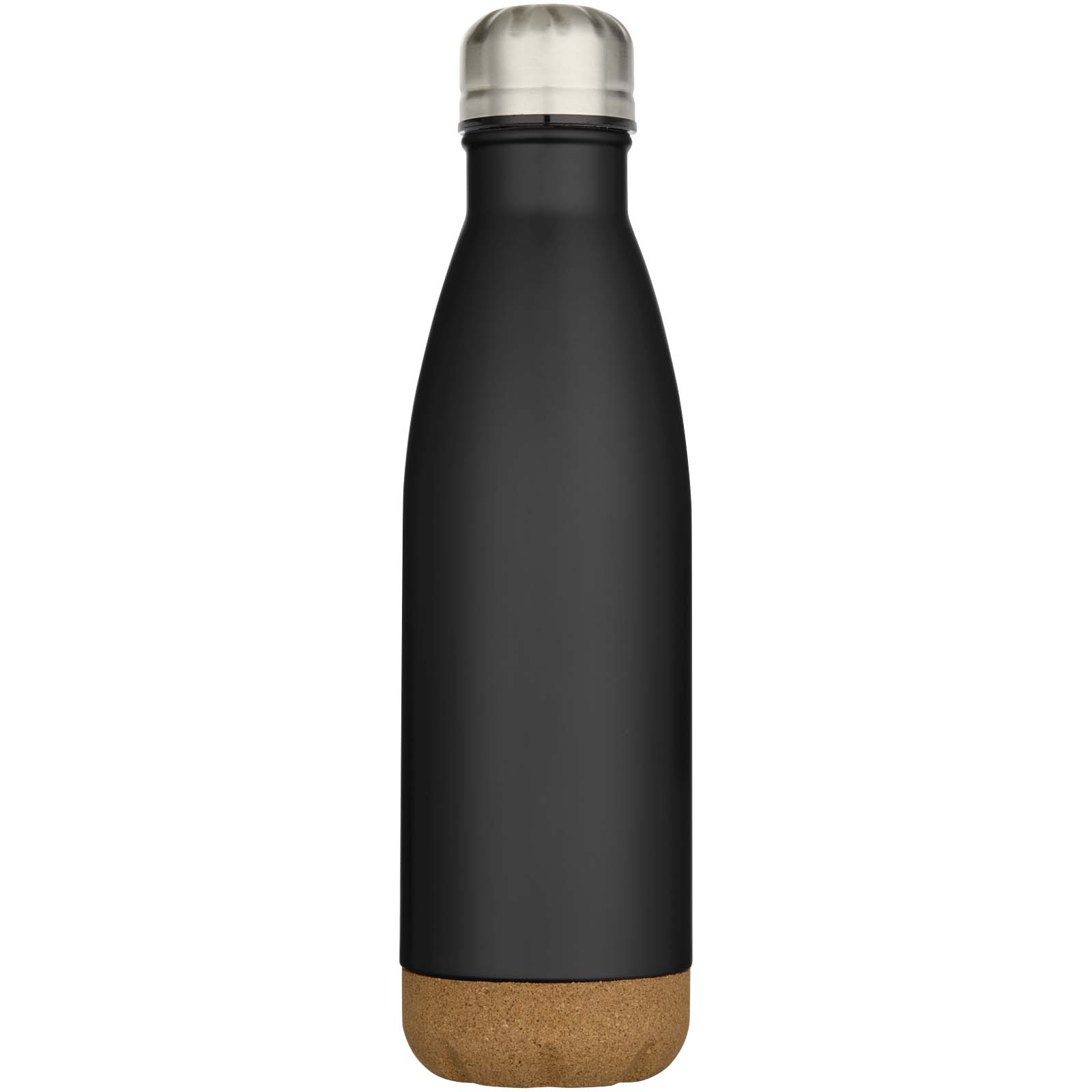 Bouteille d’eau Cove de 500 ml en acier inoxydable isolée sous vide et à double paroi avec détails en liège