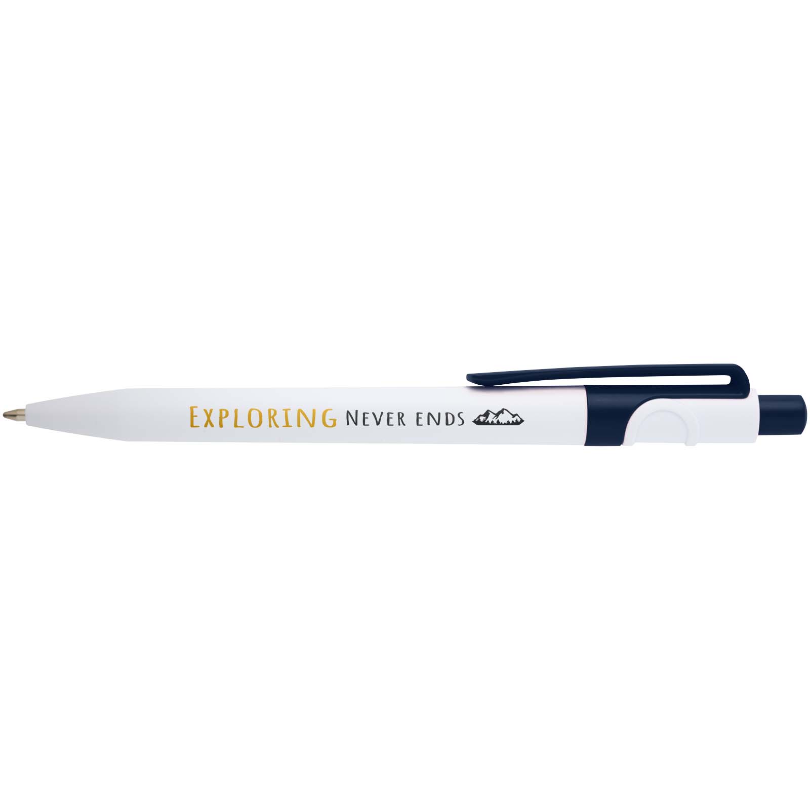 Stylo bille Unica en plastique recyclé (encre bleue)
