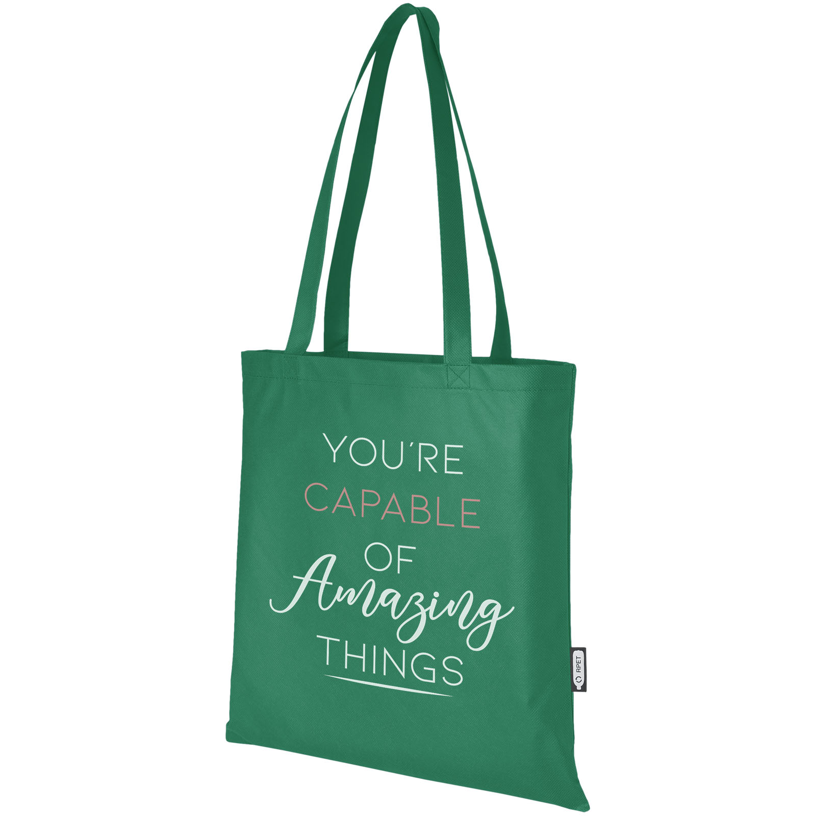 Sac shopping convention Zeus de 6 L non tissé recyclé certifié GRS