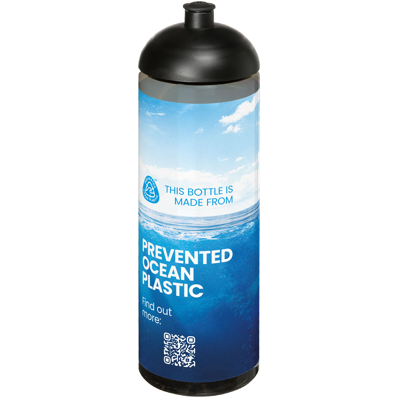Bouteille de sport H2O Active® Eco Vibe de 850 ml avec couvercle dôme