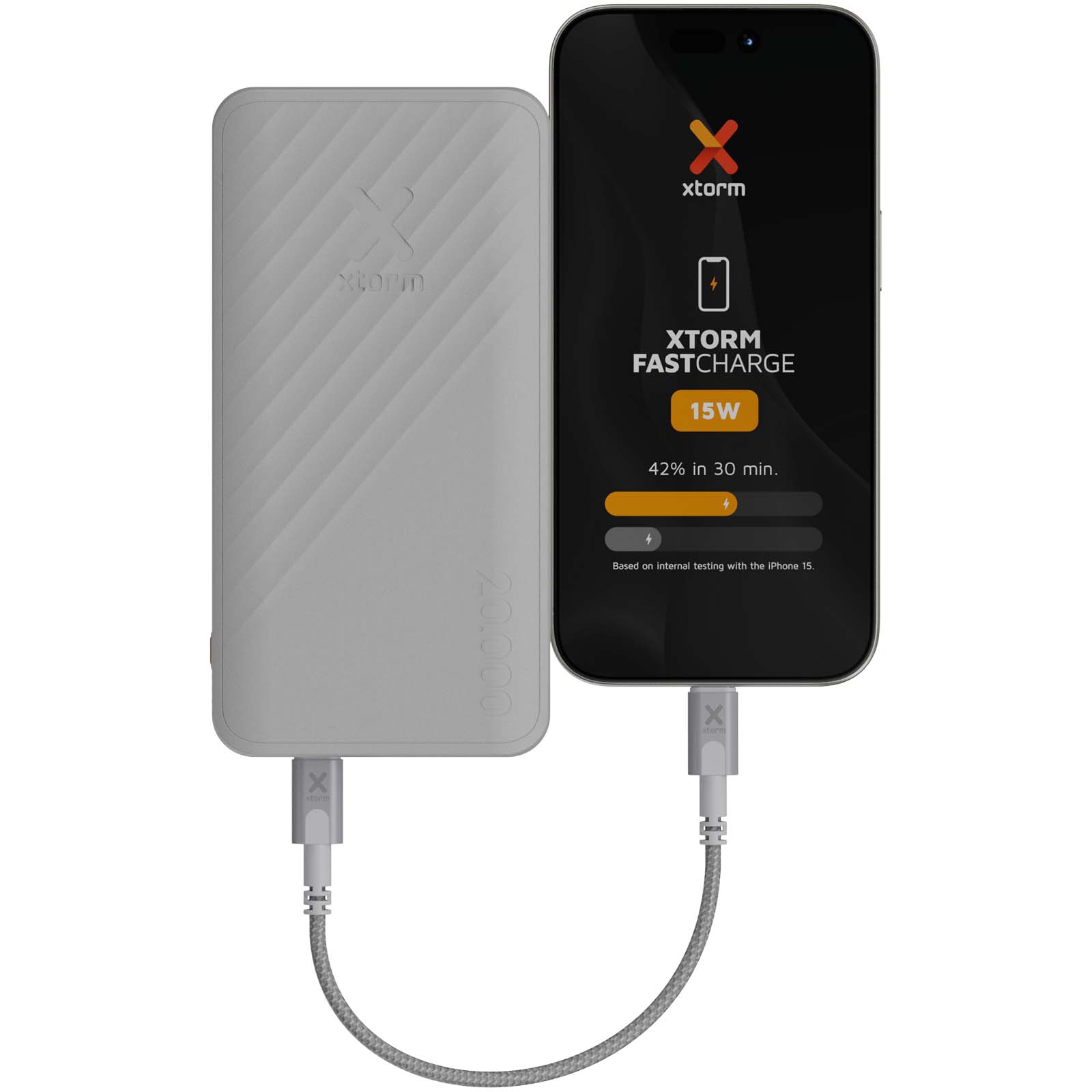 Batterie de secours à charge rapide Xtorm XG220 Go2 de 15 W et 20 000 mAh