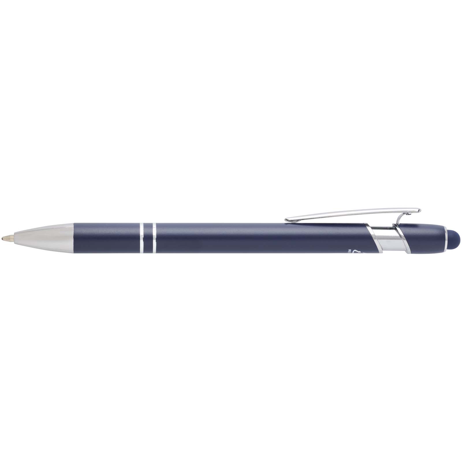 Stylo bille Kish avec finition argentée (encre bleue)
