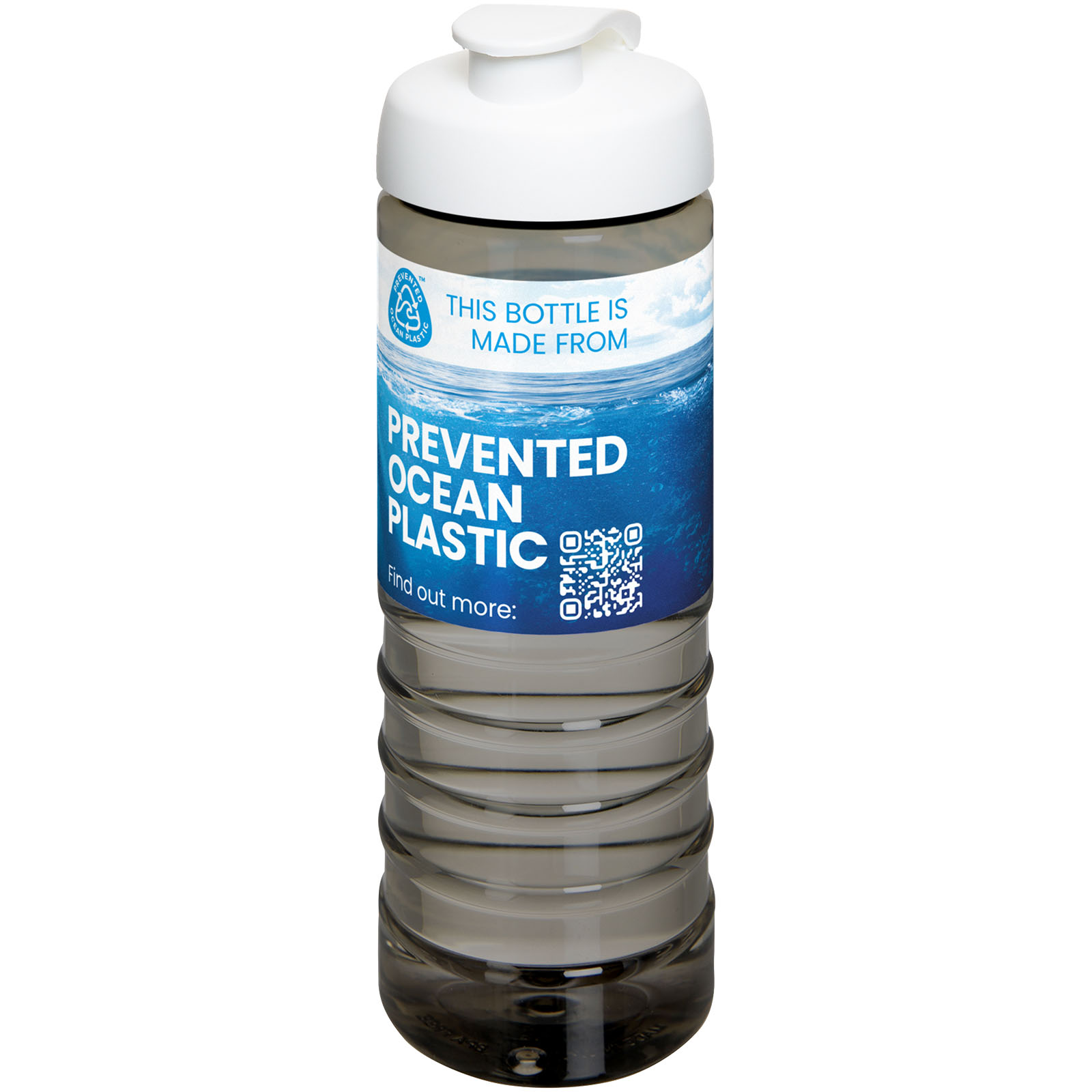 Bouteille de sport H2O Active® Eco Treble de 750 ml avec couvercle à bascule