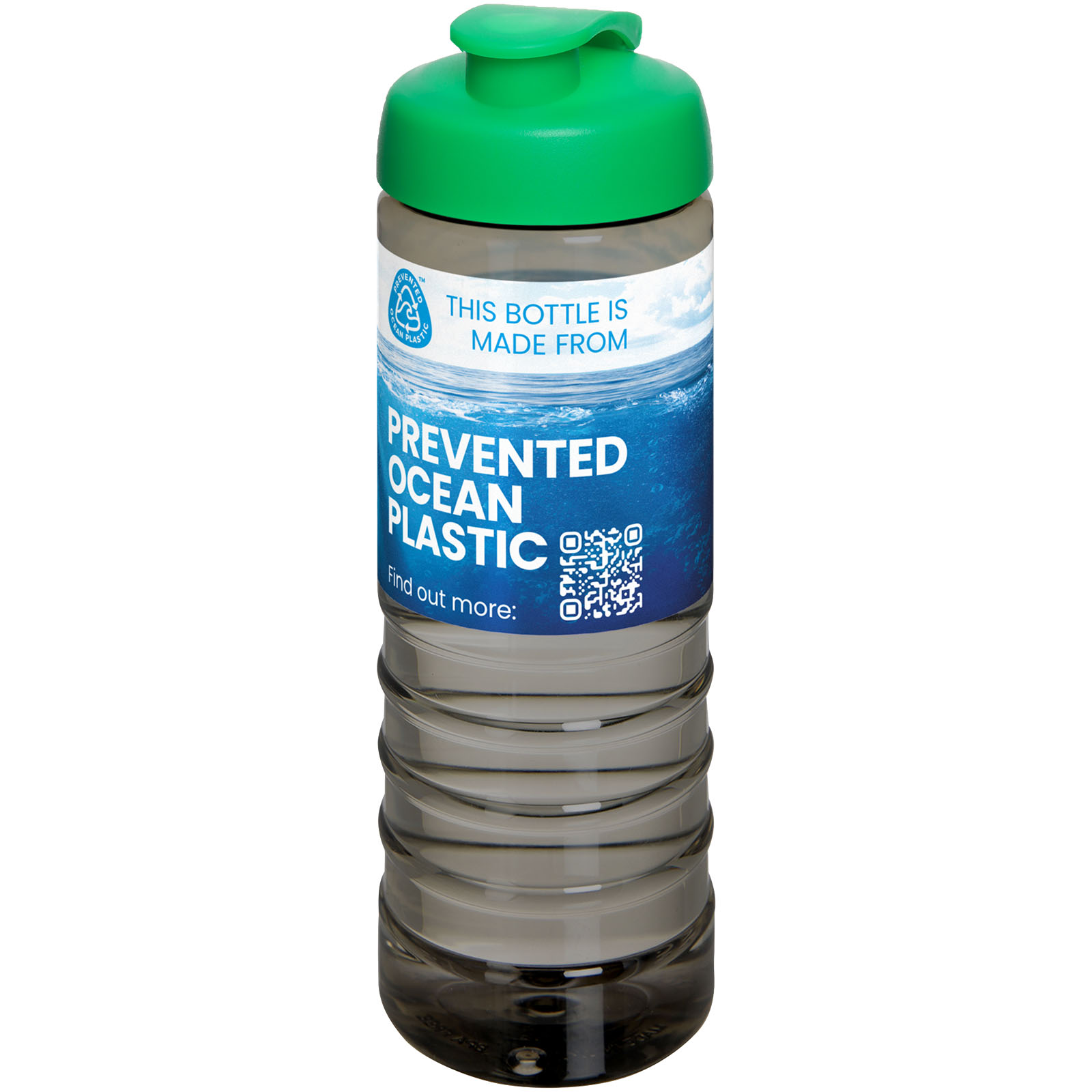 Bouteille de sport H2O Active® Eco Treble de 750 ml avec couvercle à bascule