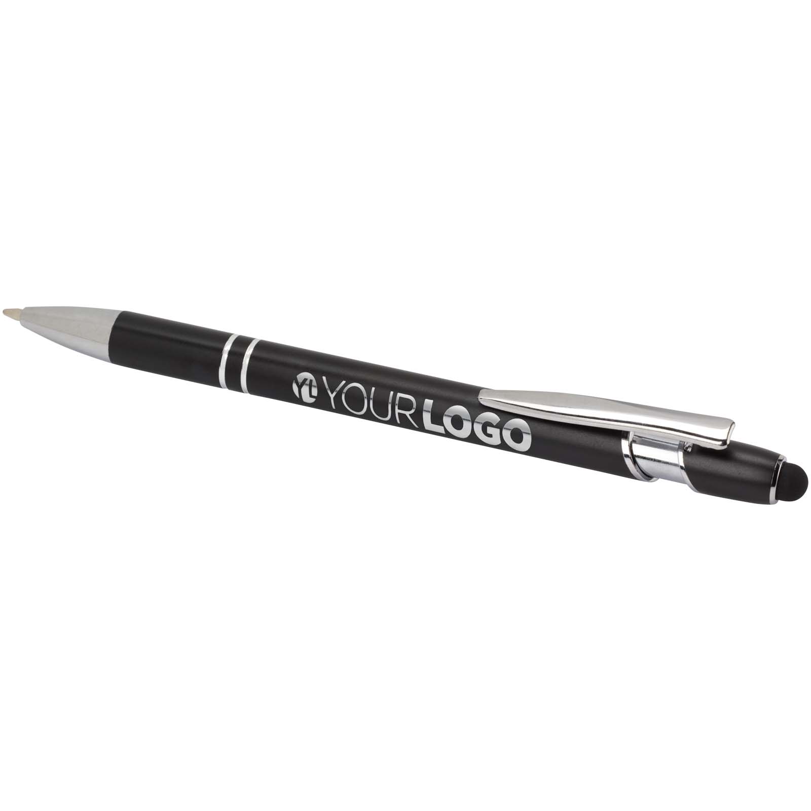 Stylo bille Kish avec finition argentée (encre bleue)