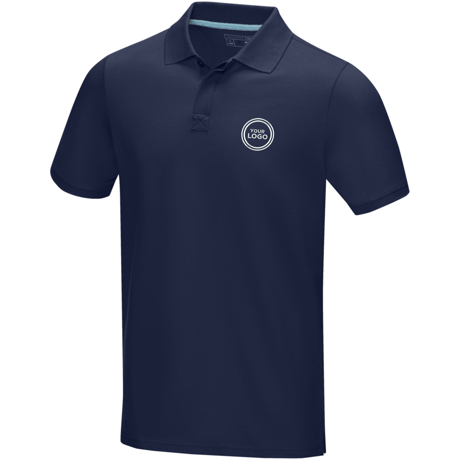 Elevate Polo Graphite bio manches courtes homme