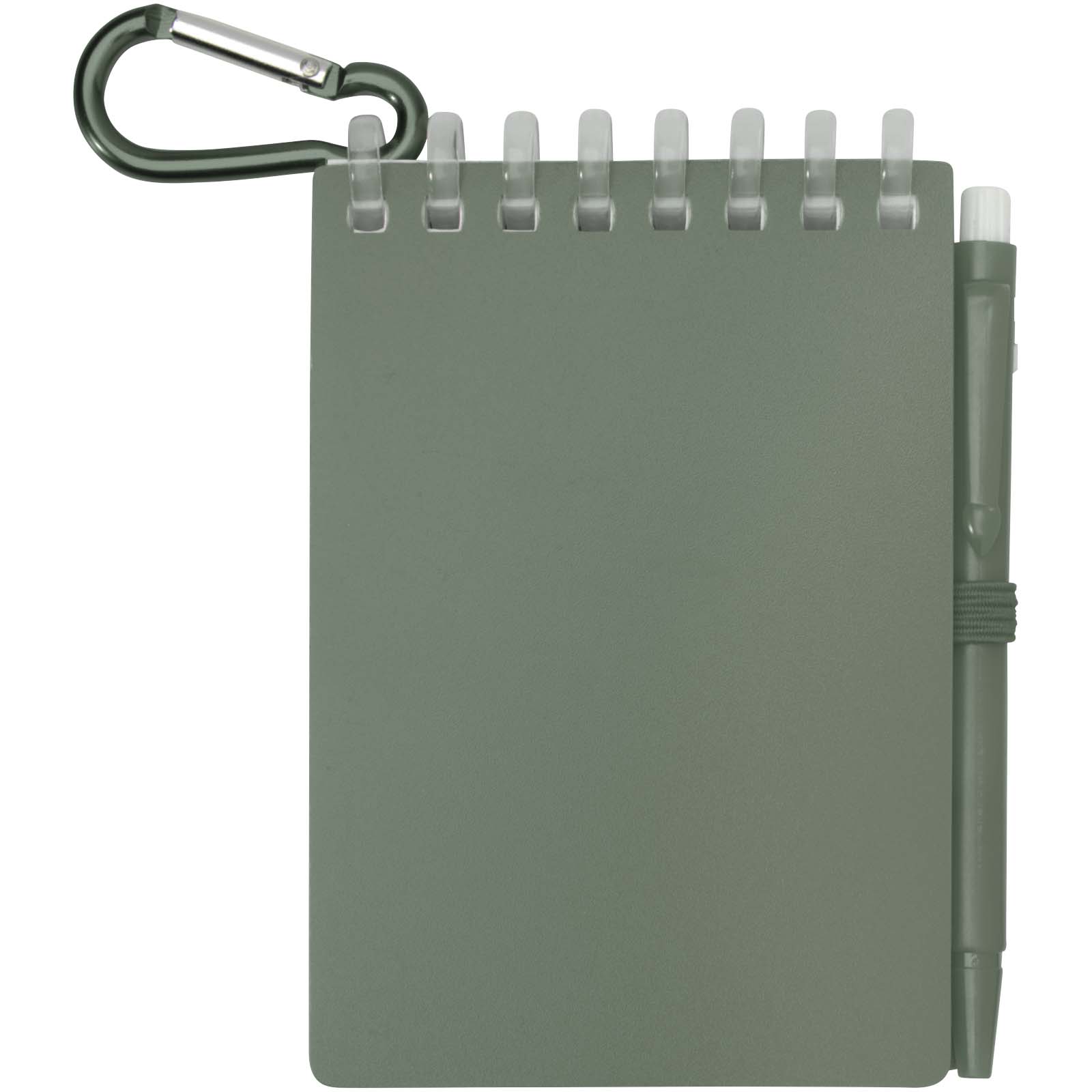 Ensemble carnet souple d’extérieur recyclé et stylo bille (encre noire) Lig Mini