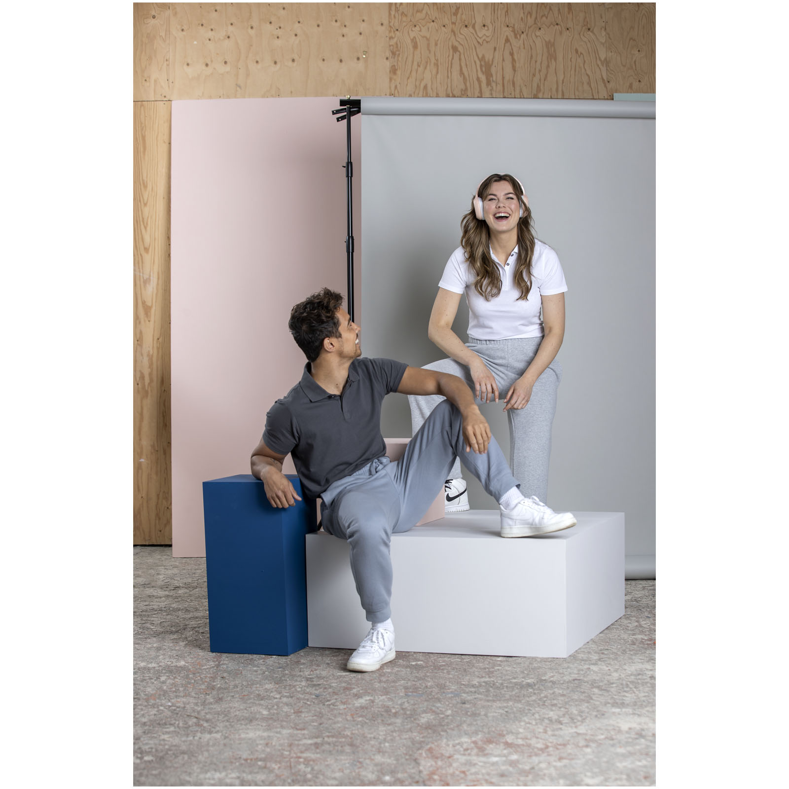 Elevate Polo Graphite bio manches courtes homme