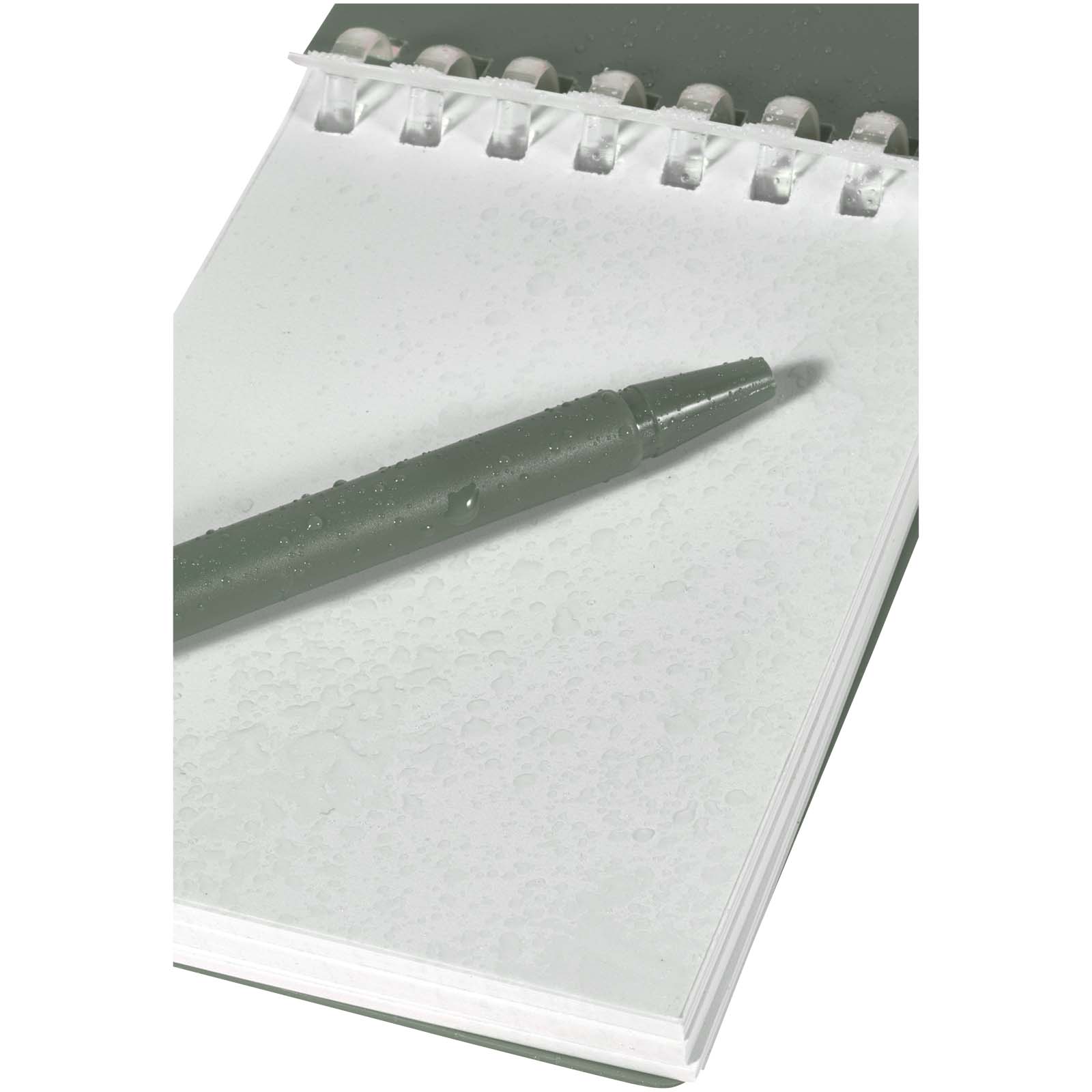 Ensemble carnet souple d’extérieur recyclé et stylo bille (encre noire) Lig Mini