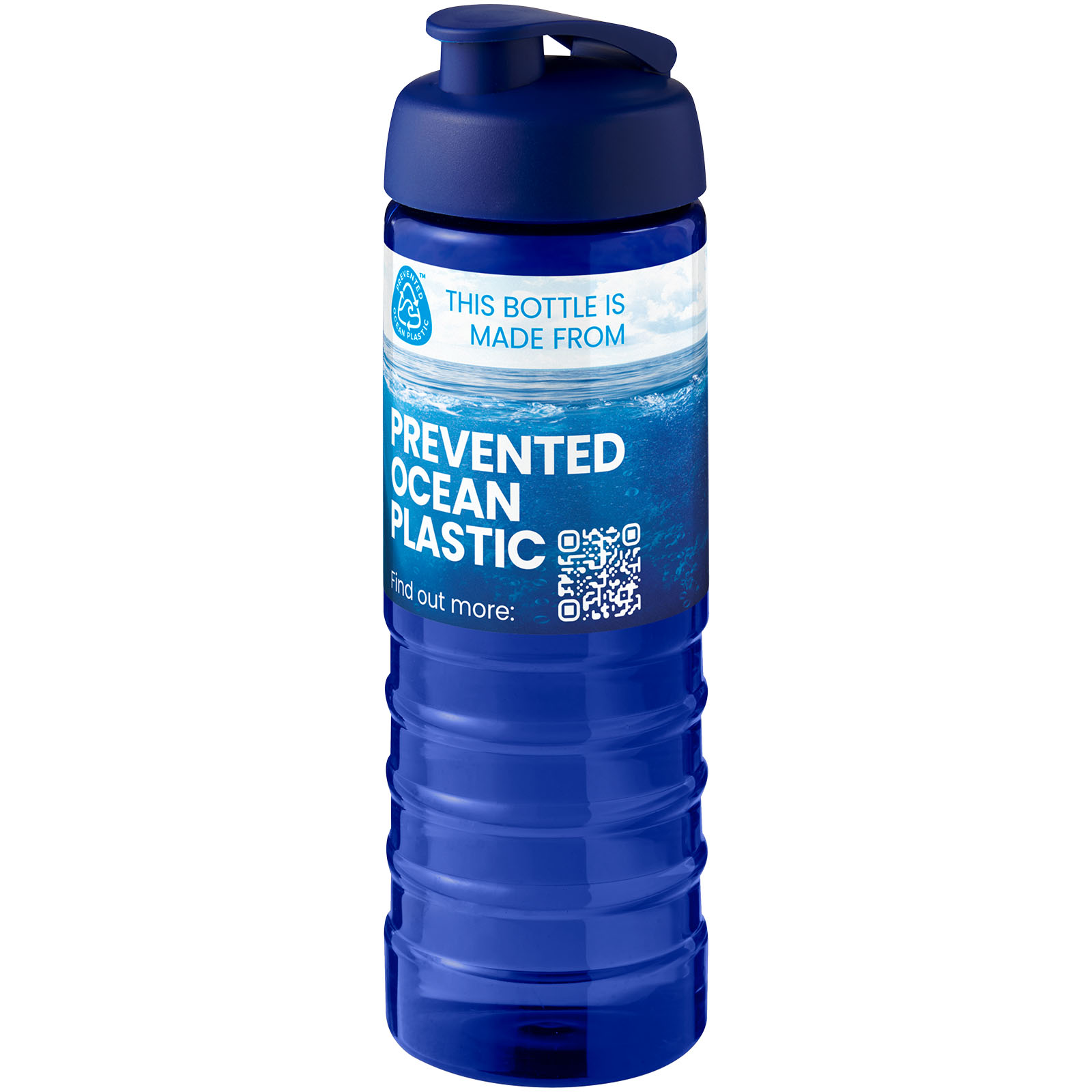 Bouteille de sport H2O Active® Eco Treble de 750 ml avec couvercle à bascule