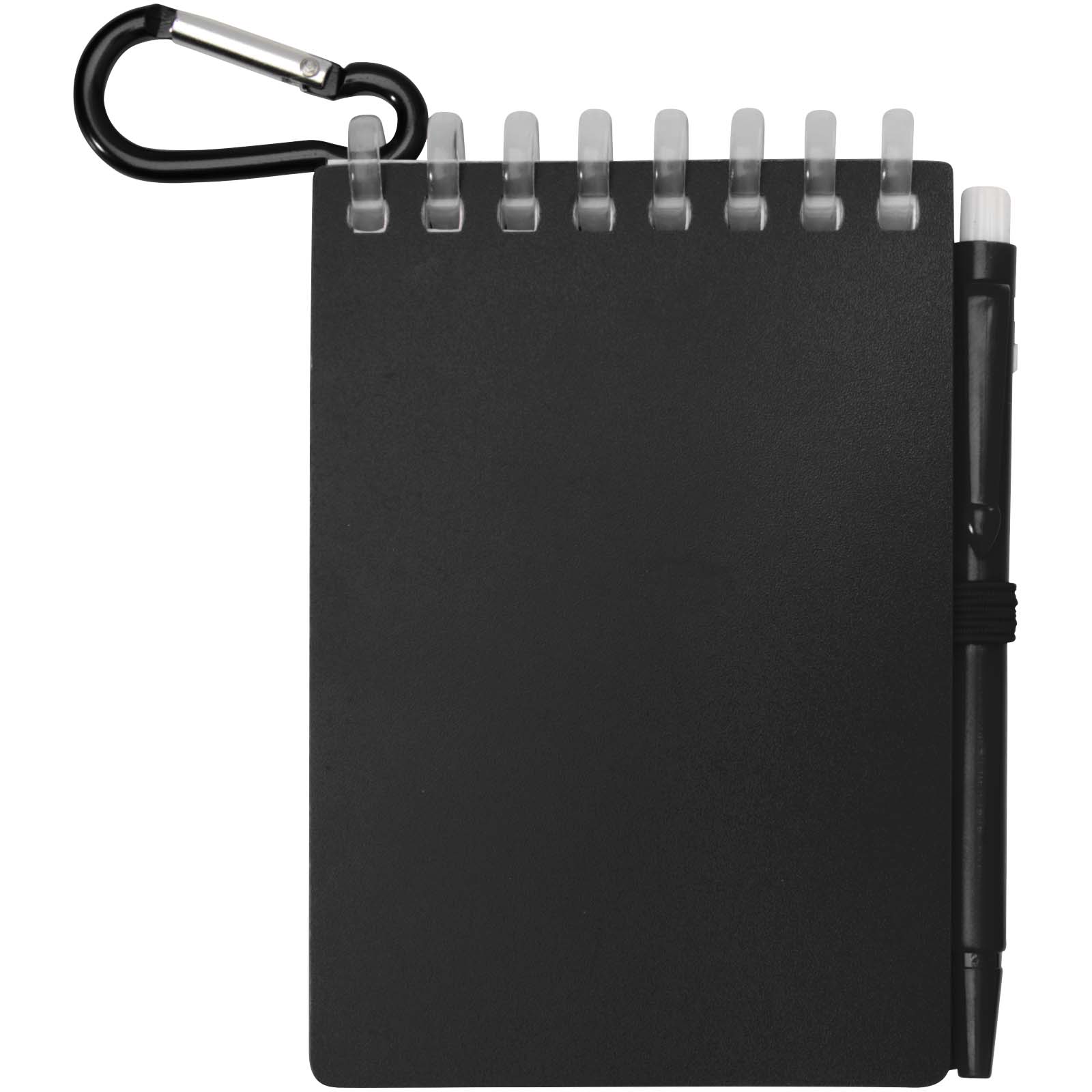 Ensemble carnet souple d’extérieur recyclé et stylo bille (encre noire) Lig Mini