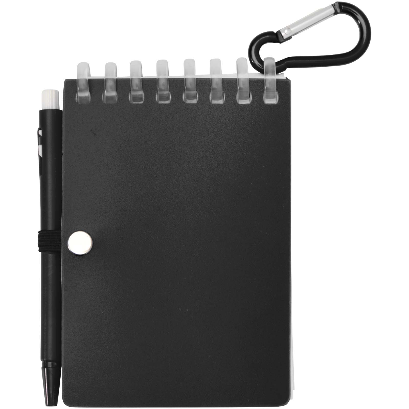 Ensemble carnet souple d’extérieur recyclé et stylo bille (encre noire) Lig Mini