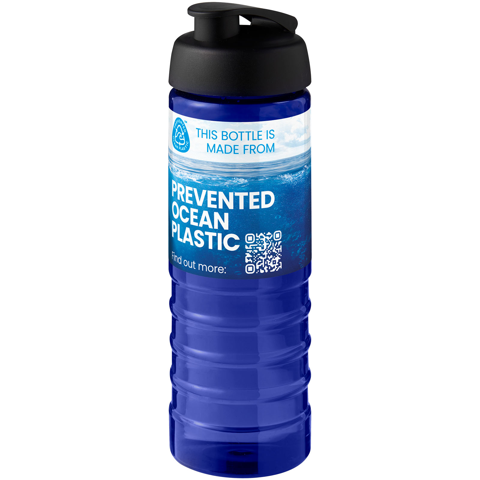 Bouteille de sport H2O Active® Eco Treble de 750 ml avec couvercle à bascule
