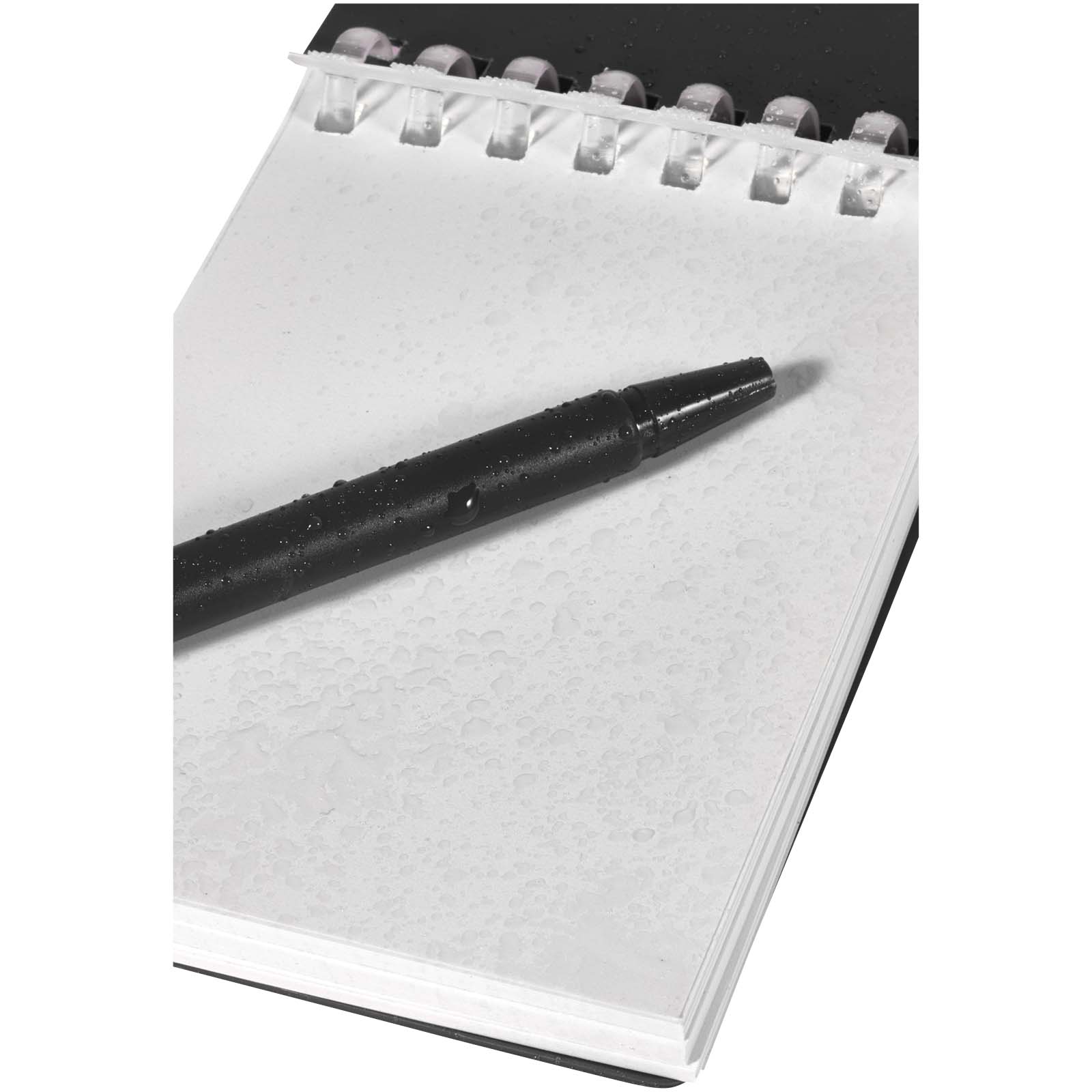 Ensemble carnet souple d’extérieur recyclé et stylo bille (encre noire) Lig Mini