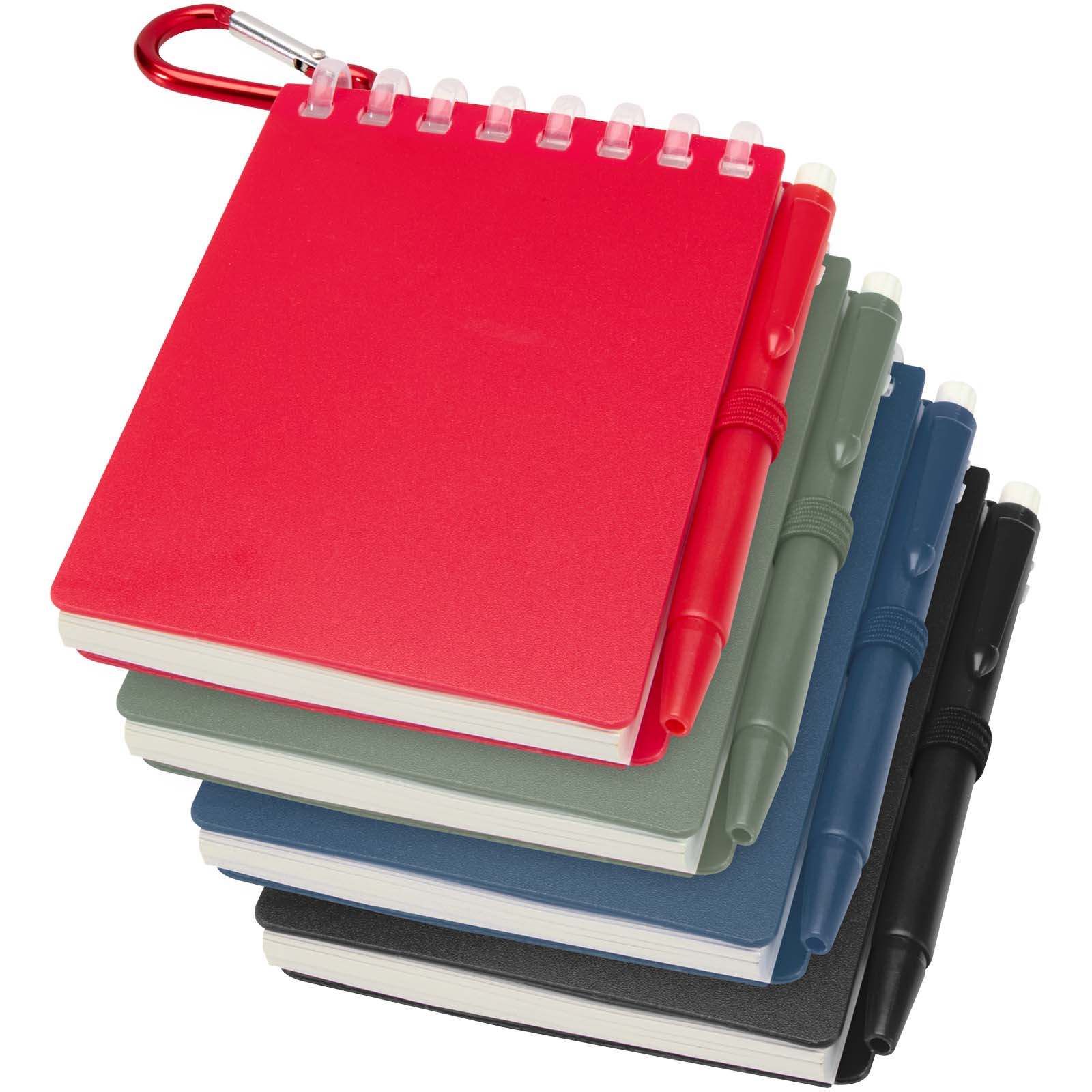 Ensemble carnet souple d’extérieur recyclé et stylo bille (encre noire) Lig Mini