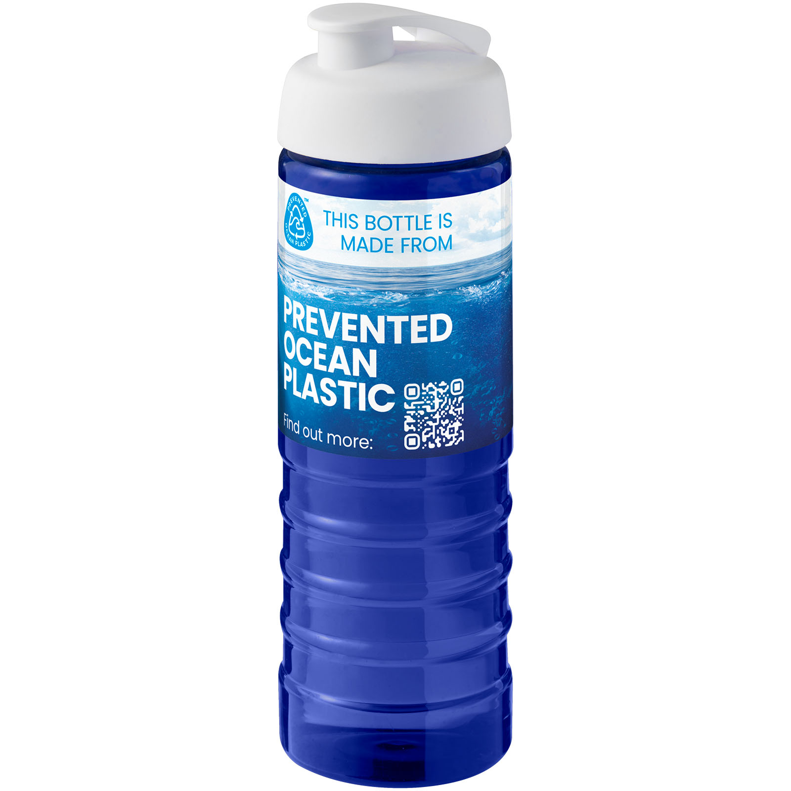 Bouteille de sport H2O Active® Eco Treble de 750 ml avec couvercle à bascule