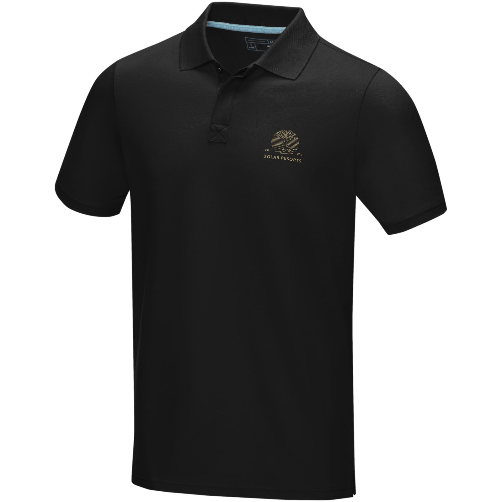 Elevate Polo Graphite bio manches courtes homme