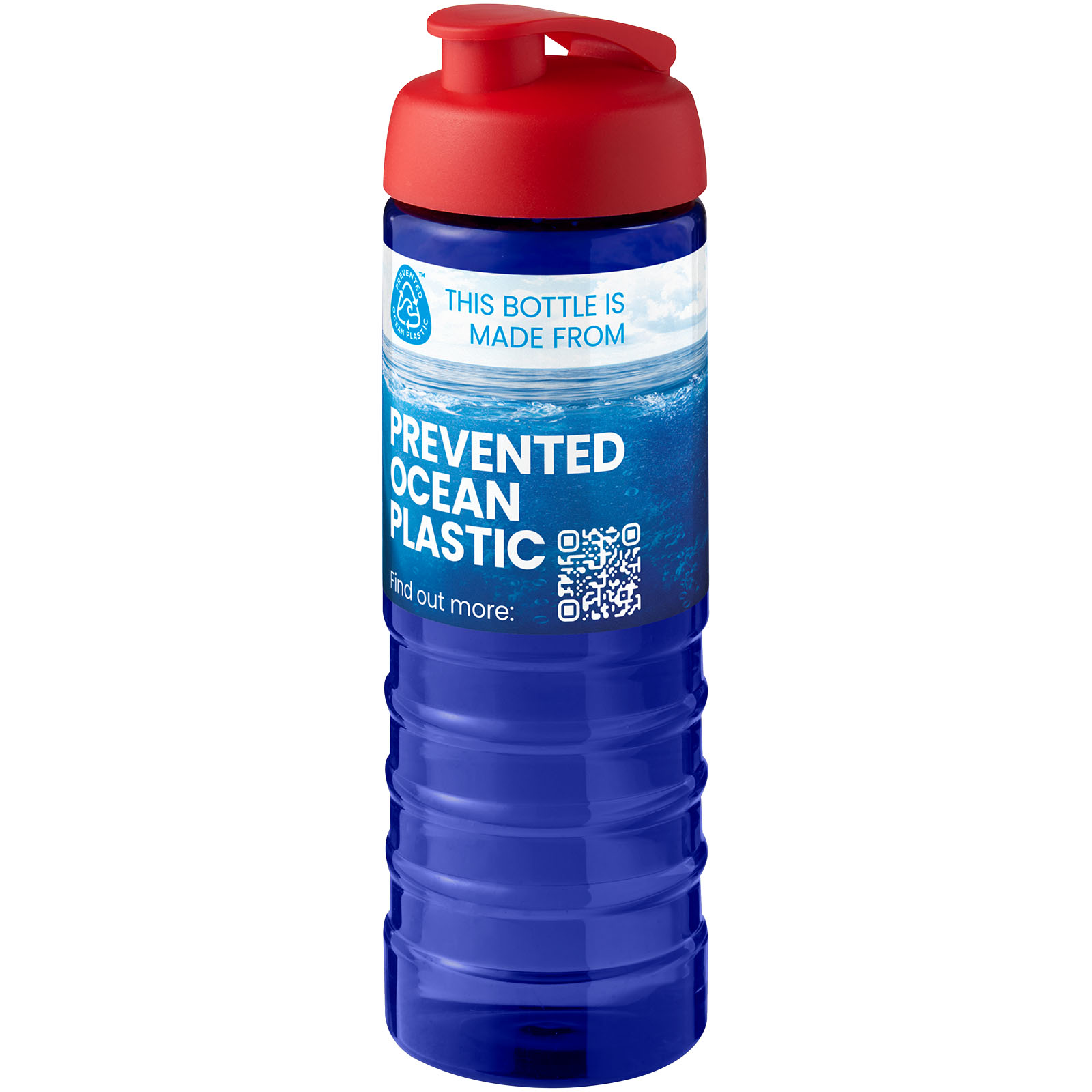 Bouteille de sport H2O Active® Eco Treble de 750 ml avec couvercle à bascule