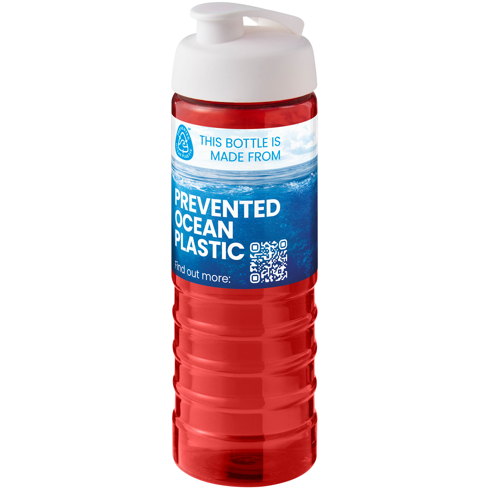 Bouteille de sport H2O Active® Eco Treble de 750 ml avec couvercle à bascule