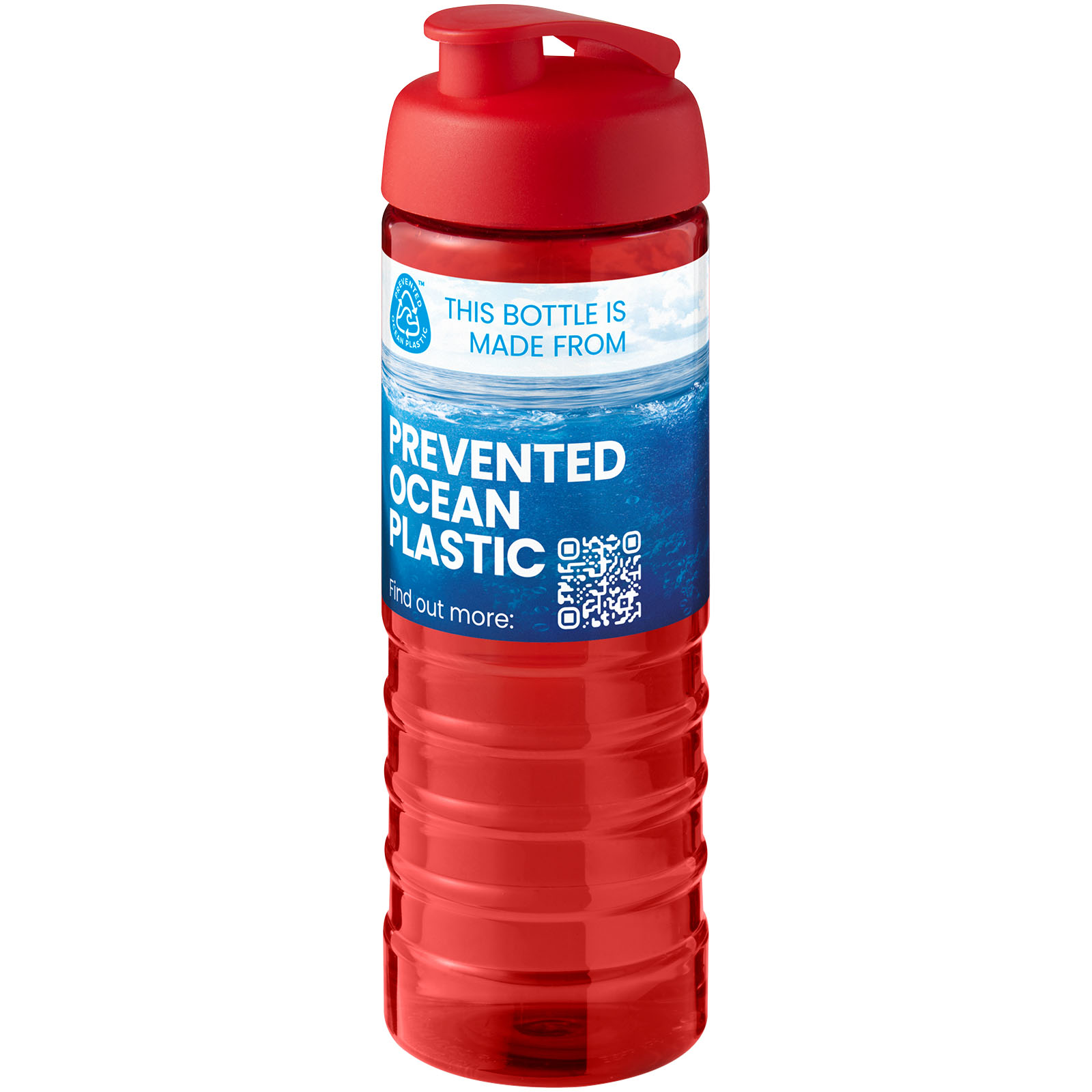 Bouteille de sport H2O Active® Eco Treble de 750 ml avec couvercle à bascule