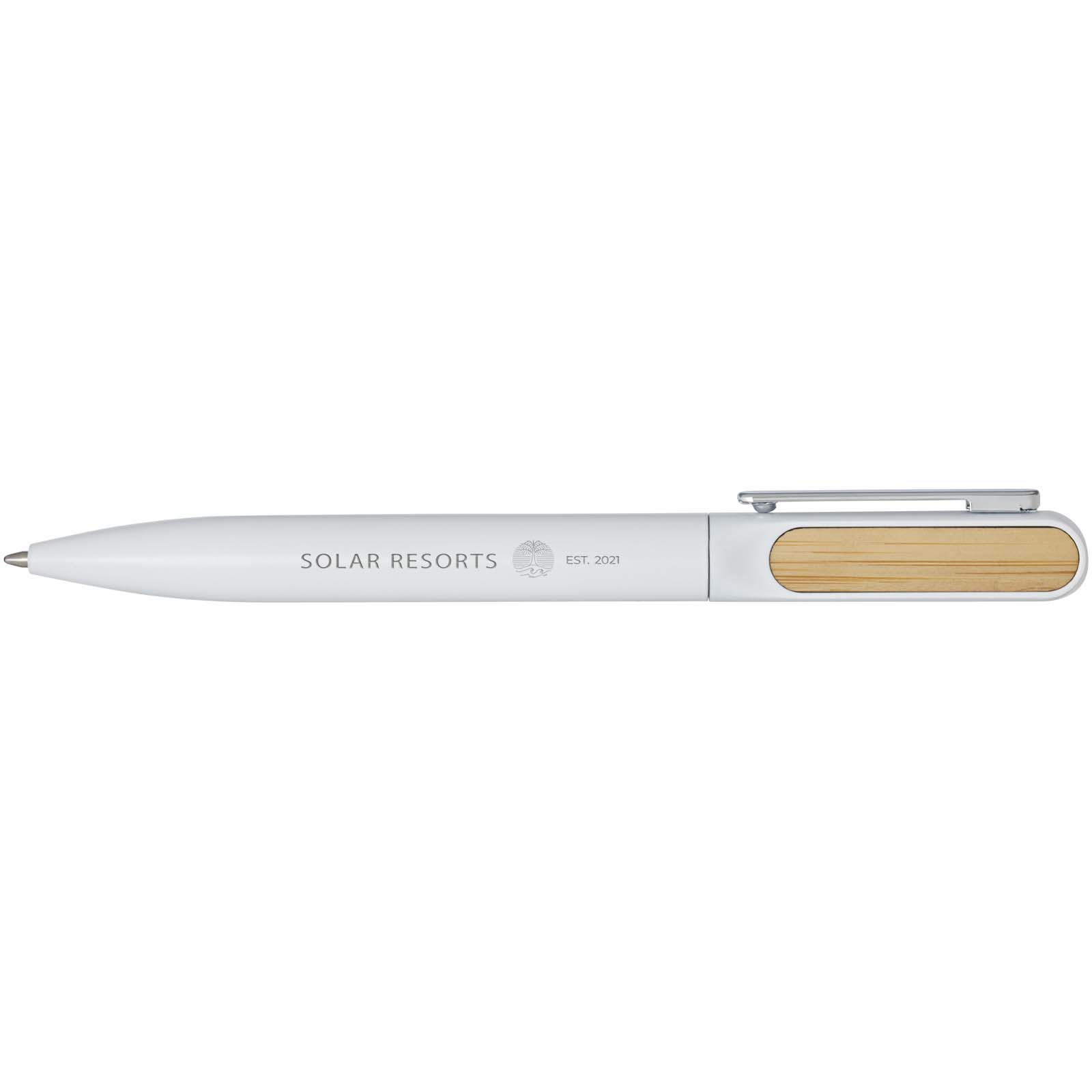 Stylo bille en aluminium recyclé Blanca (encre noire)