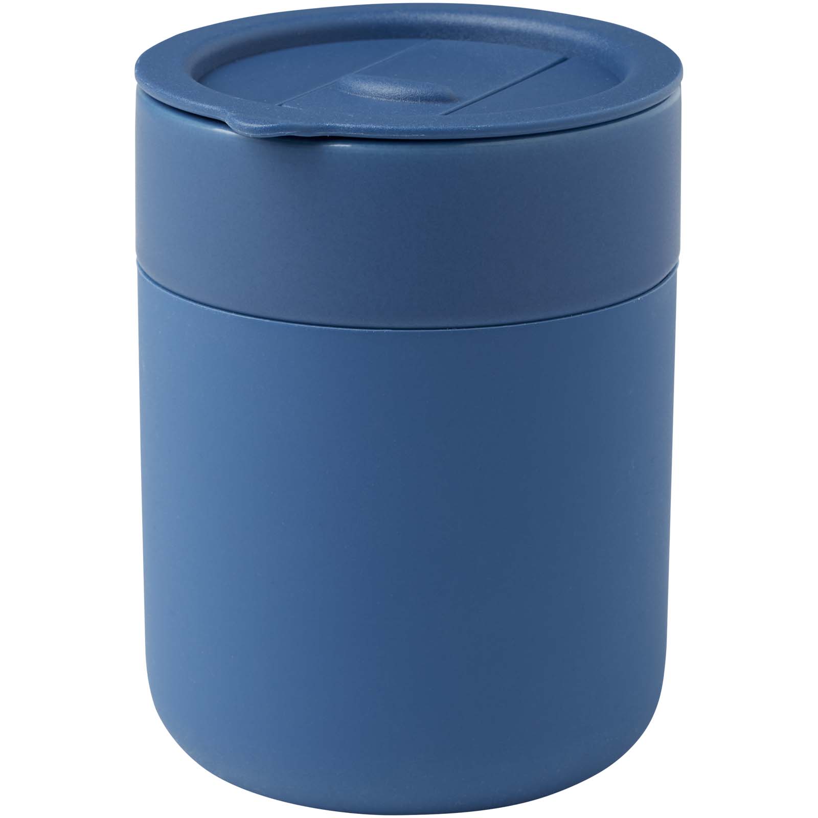 Gobelet en céramique Java de 330 ml avec revêtement en silicone et couvercle en plastique